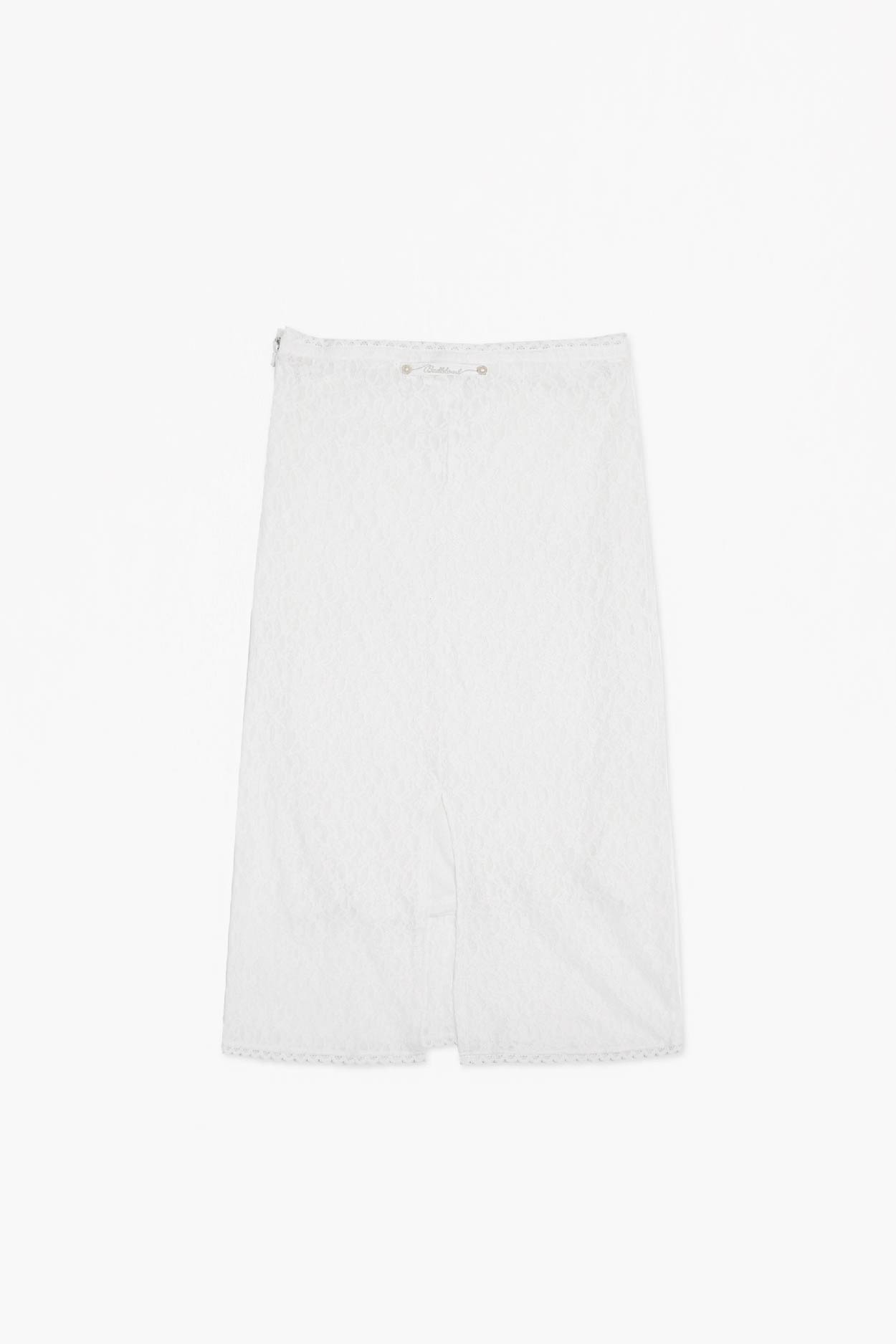 Badblood Selena Lace Midi Skirt White