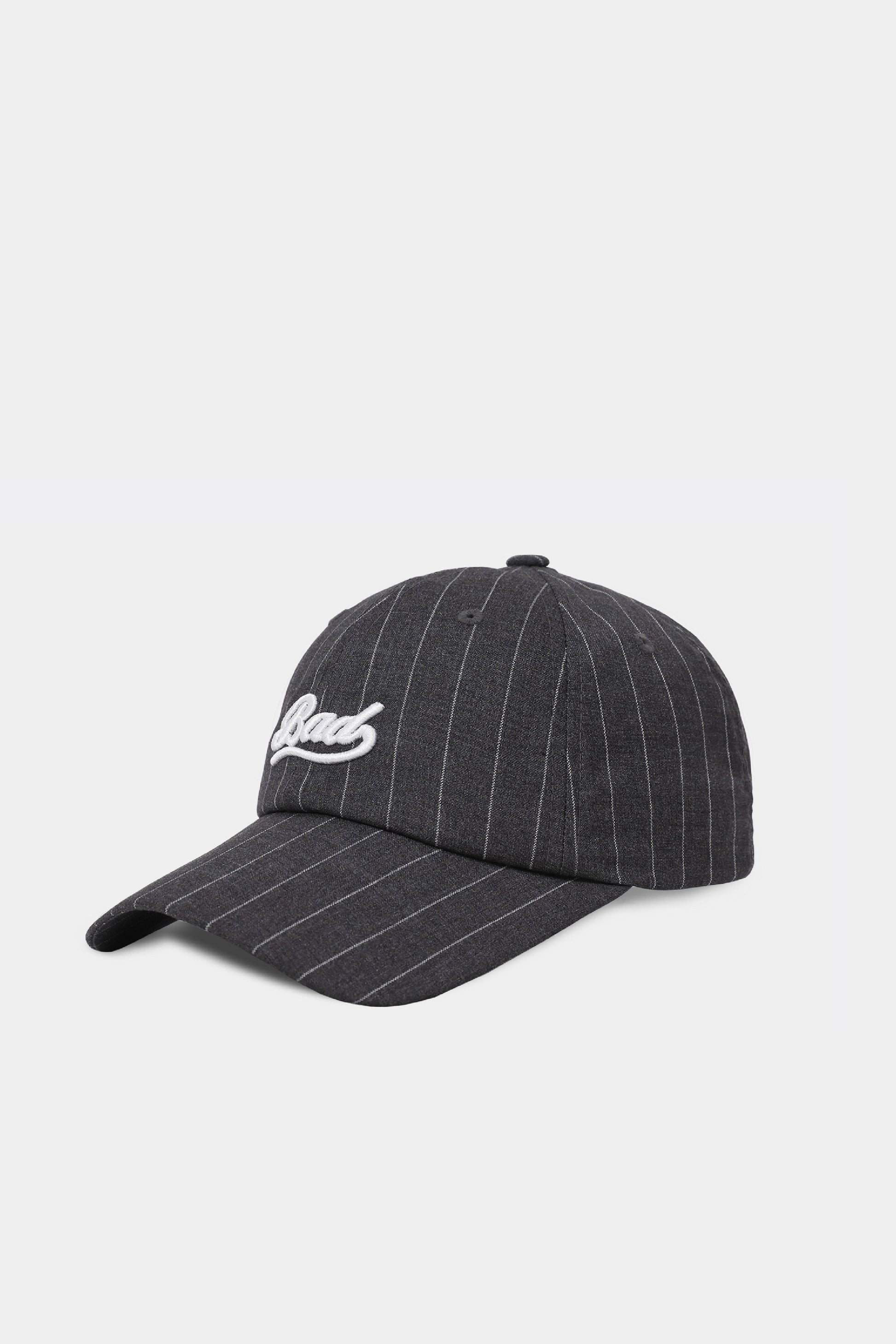 Badblood Gabardine Ball Cap Stripe/Charcoal