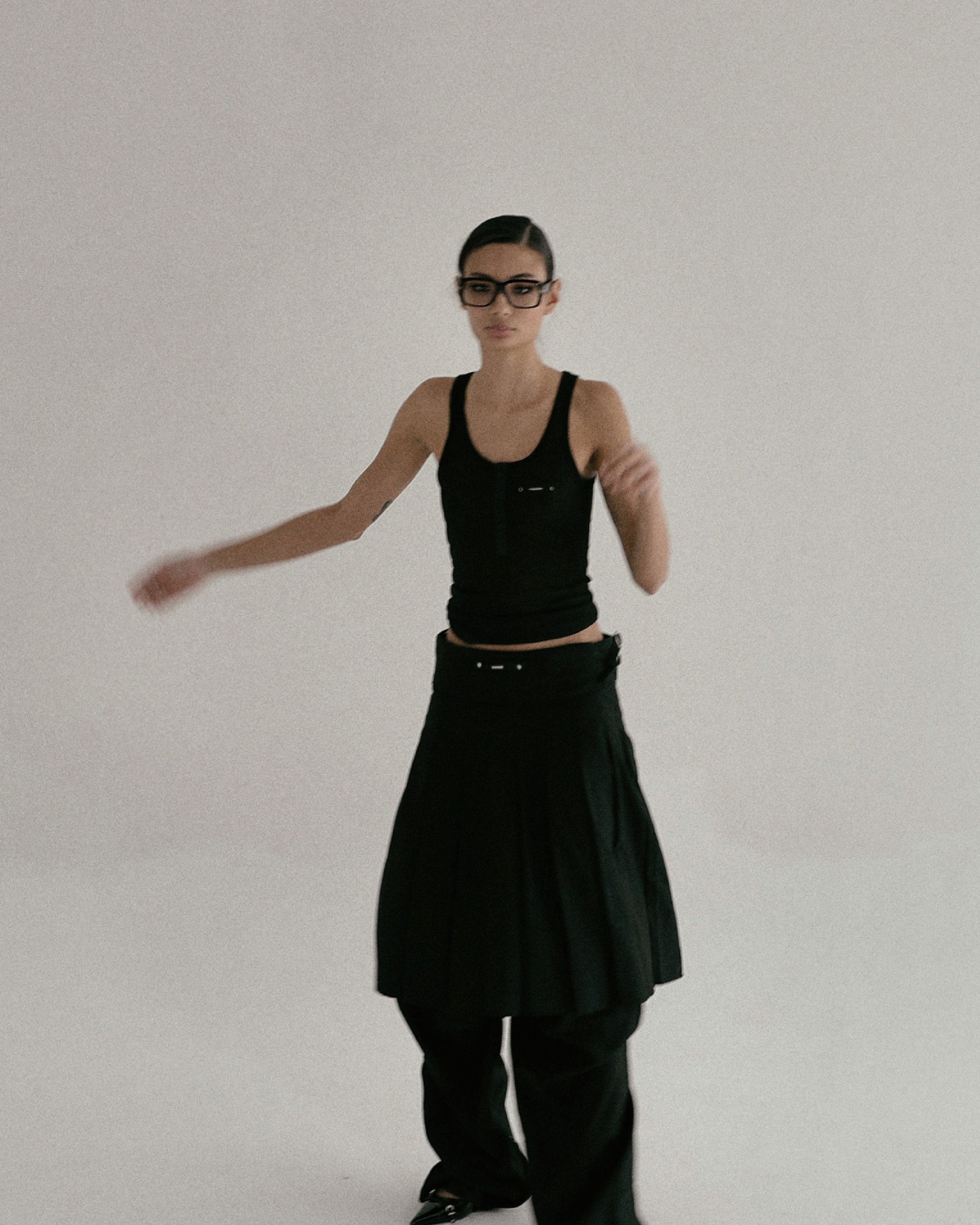 Badblood Nikki Henry Neck Tank Black