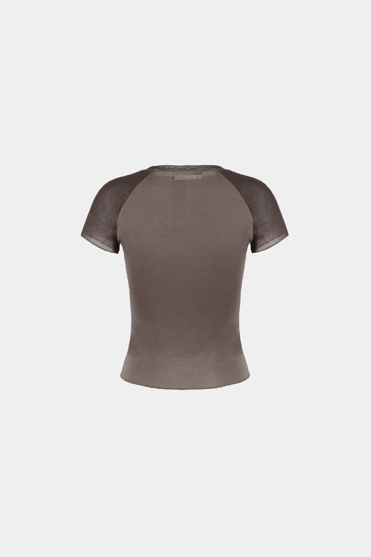 Badblood Second Skin Contrast T-Shirt Tobacco