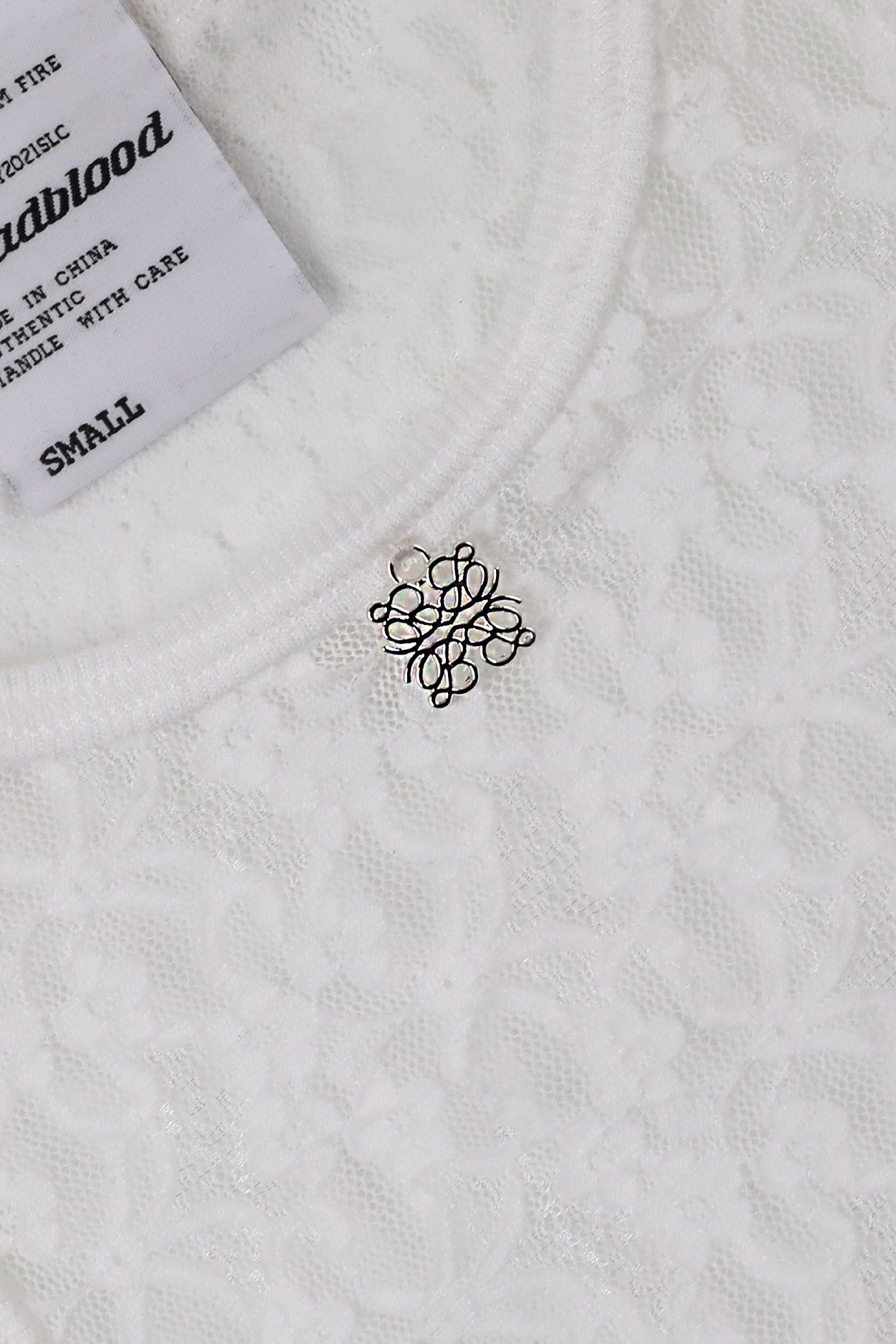 Badblood Selena Lace Tank Top White