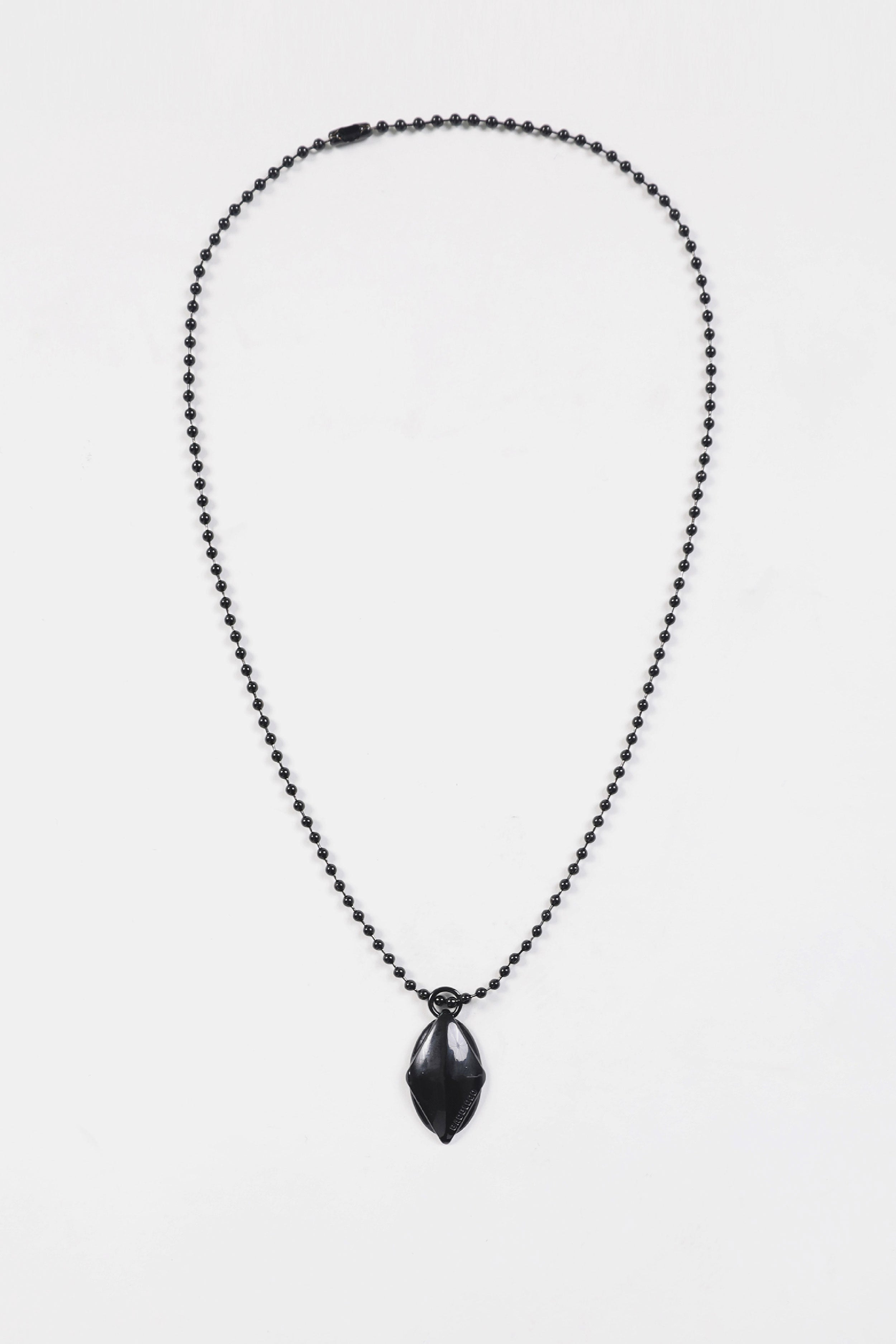 Badblood Ellipse Symbol Ball Chain Necklace Black