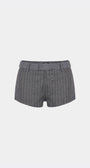 Badblood Proto Gabardine Micro Shorts Striped/Charcoal