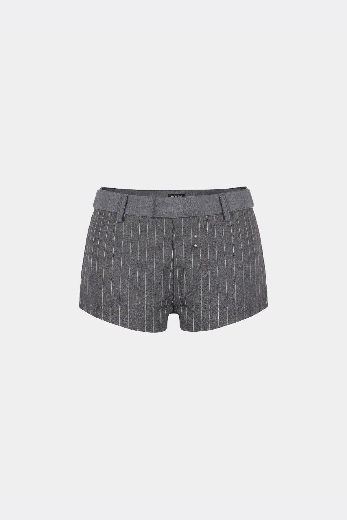 Badblood Proto Gabardine Micro Shorts Striped/Charcoal