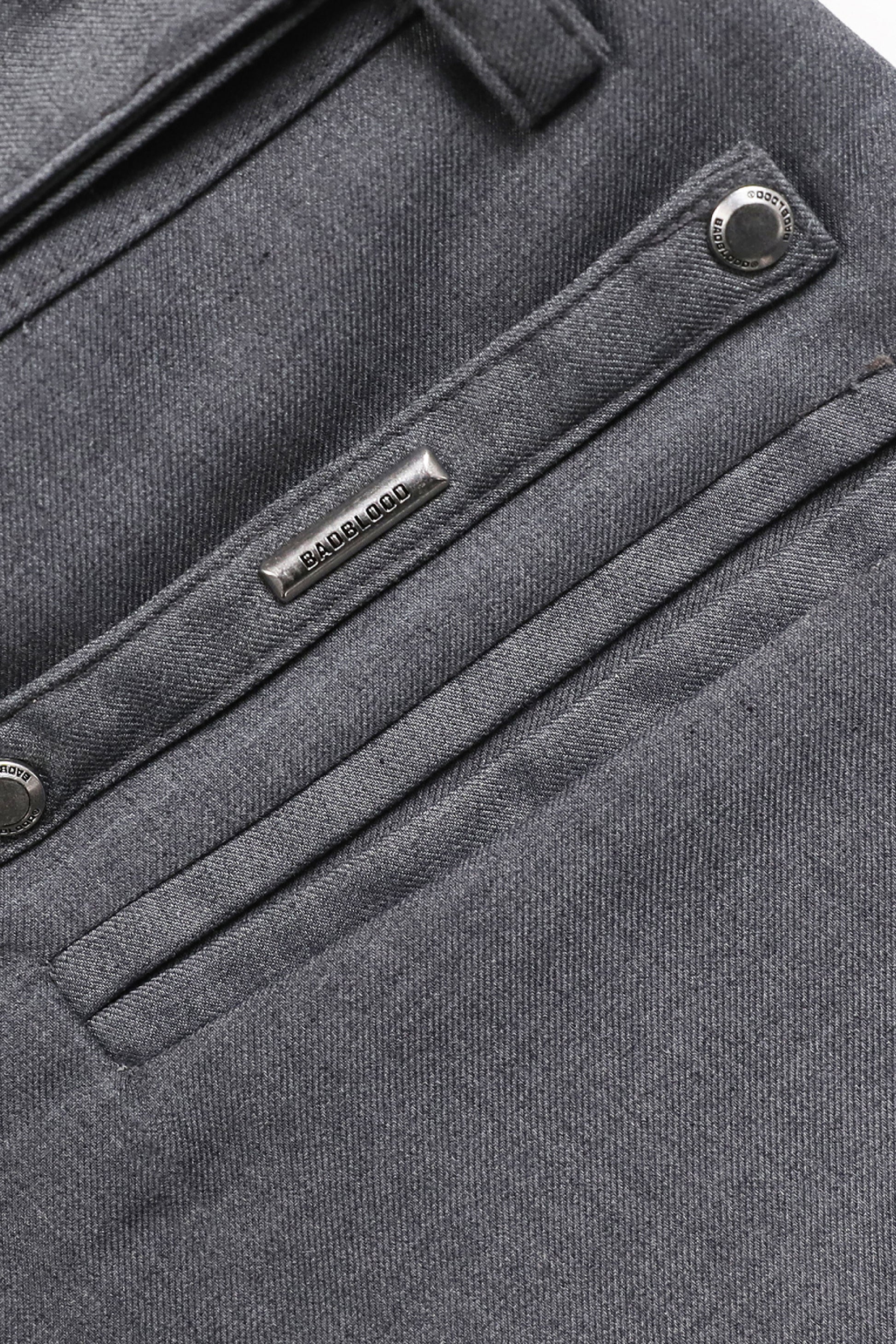 Badblood Proto Gabardine Micro Shorts Charcoal