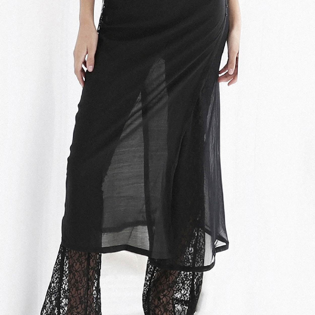 Badblood Breeze Midi Skirt Black