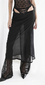 Badblood Breeze Midi Skirt Black