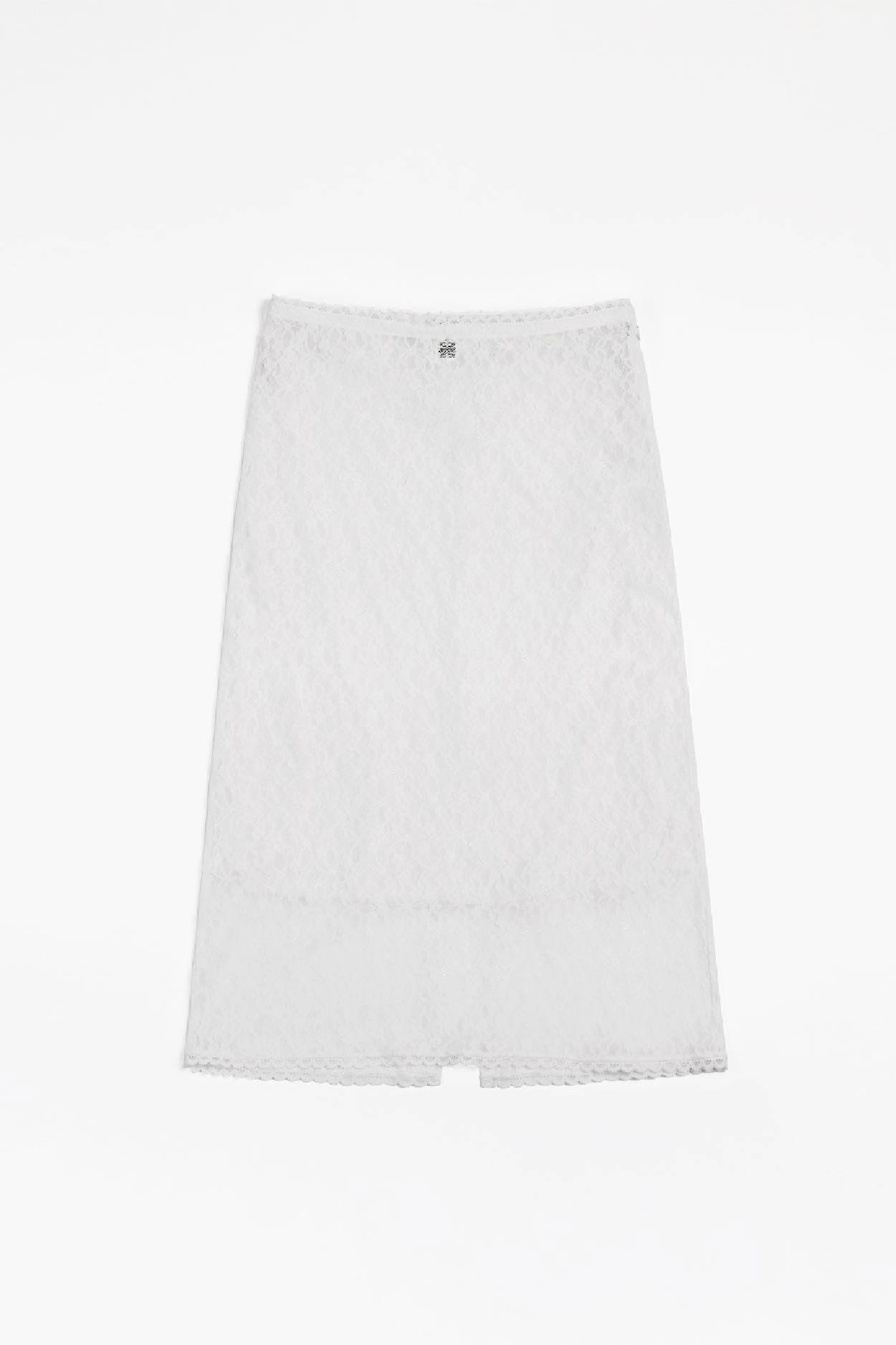 Badblood Selena Lace Midi Skirt White