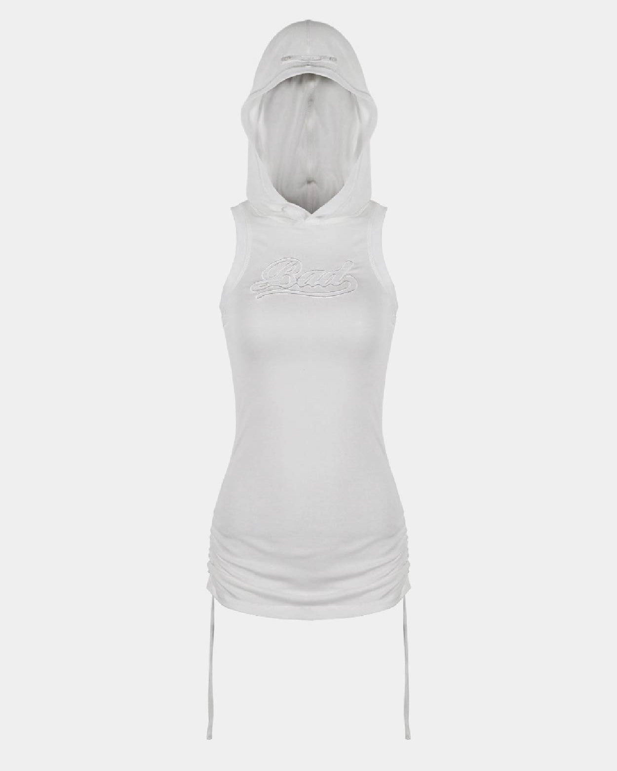 Badblood Second Skin Hooded Mini Dress Cream