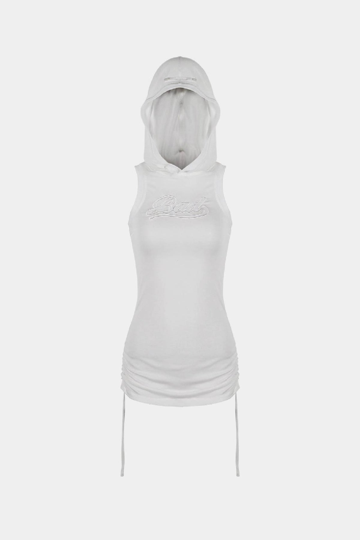 Badblood Second Skin Hooded Mini Dress Cream