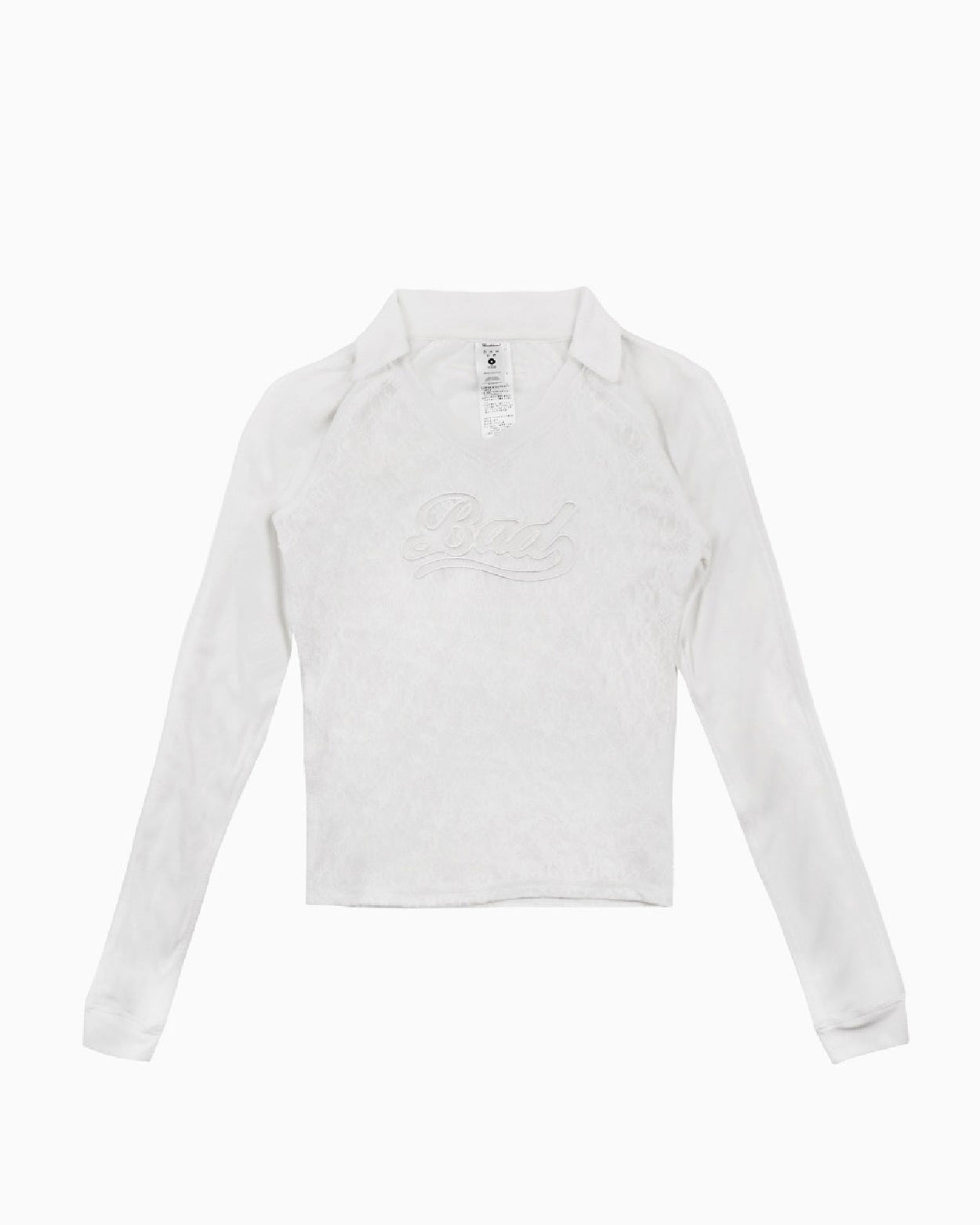 Badblood Selena Lace Polo Top White