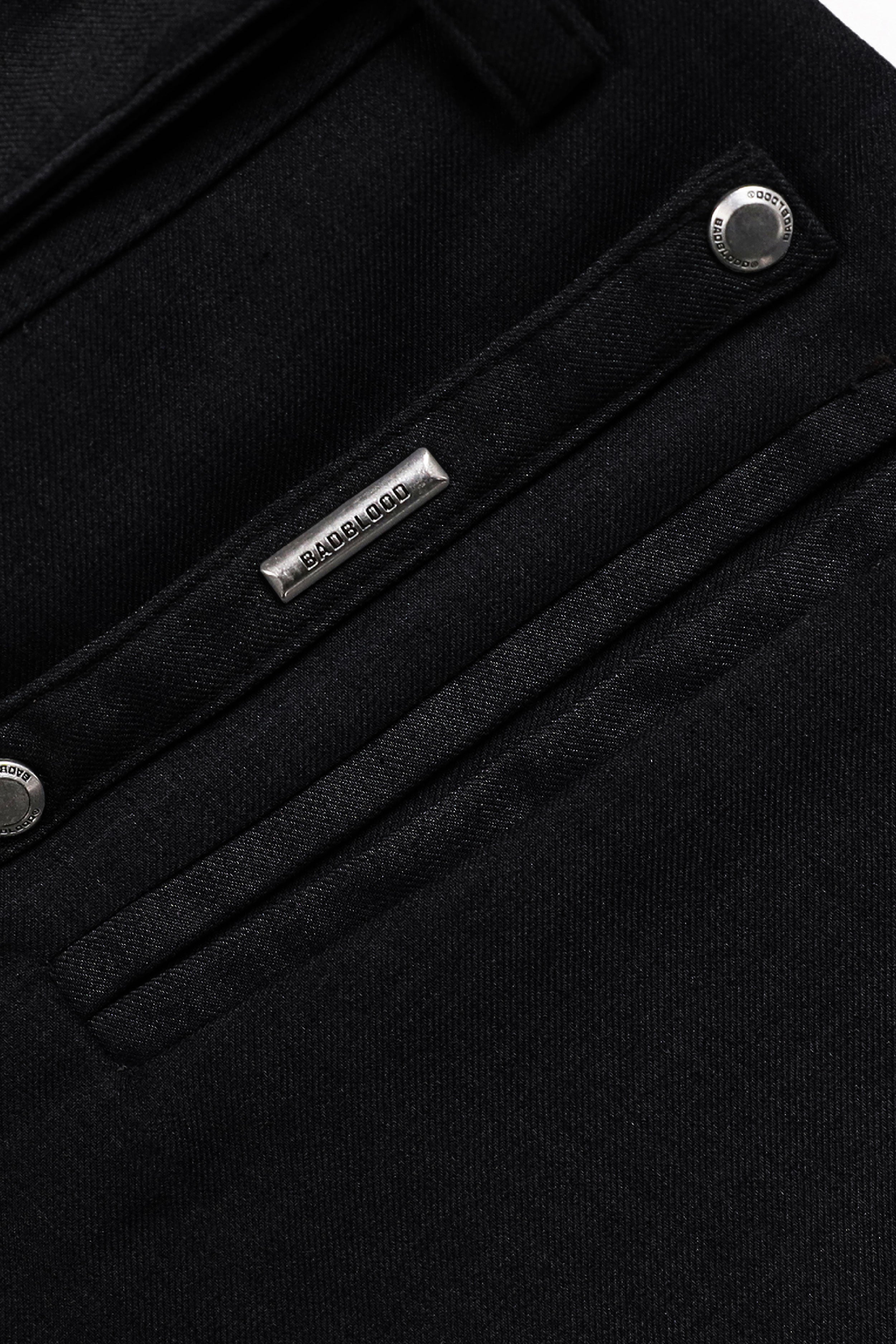 Badblood Proto Gabardine Micro Shorts Black