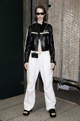 Badblood Eco Leather Racing Jacket Black
