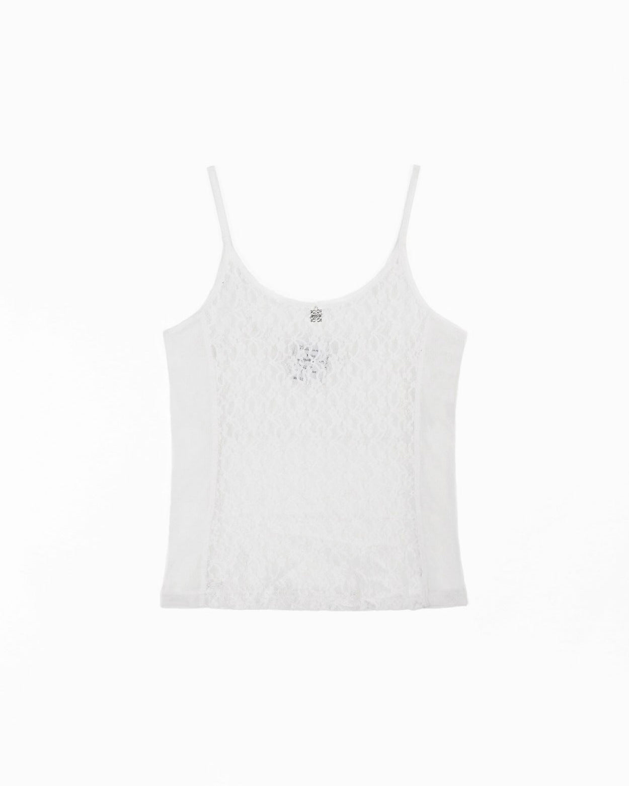 Badblood Selena Lace String Tank White
