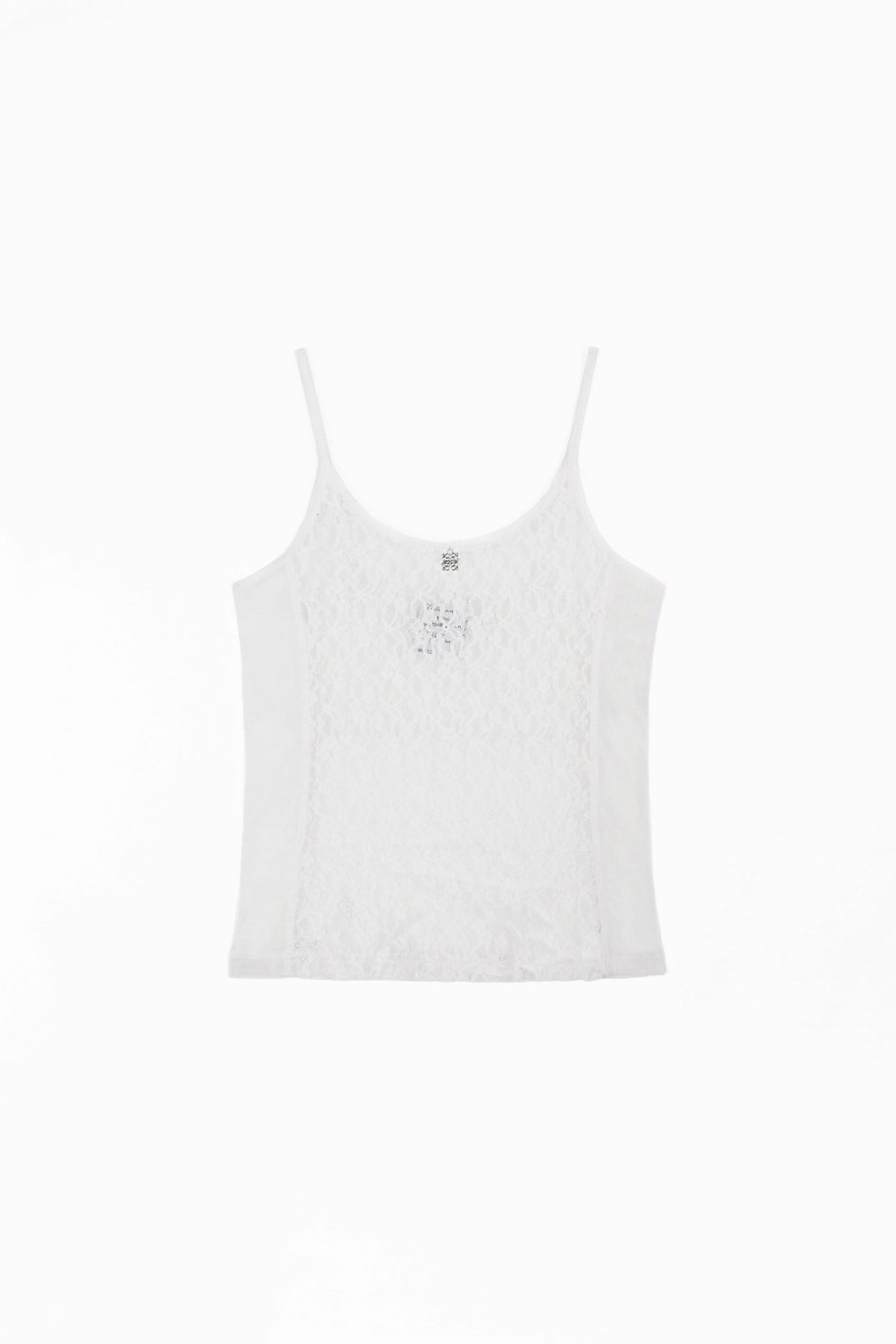 Badblood Selena Lace String Tank White