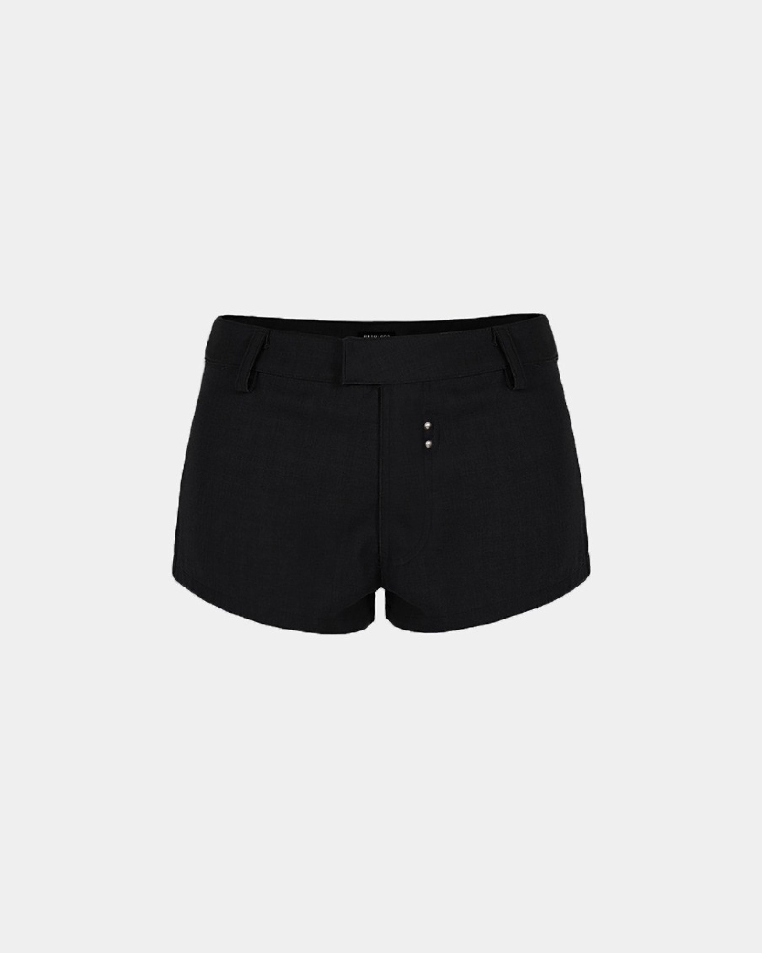 Badblood Proto Gabardine Micro Shorts Black