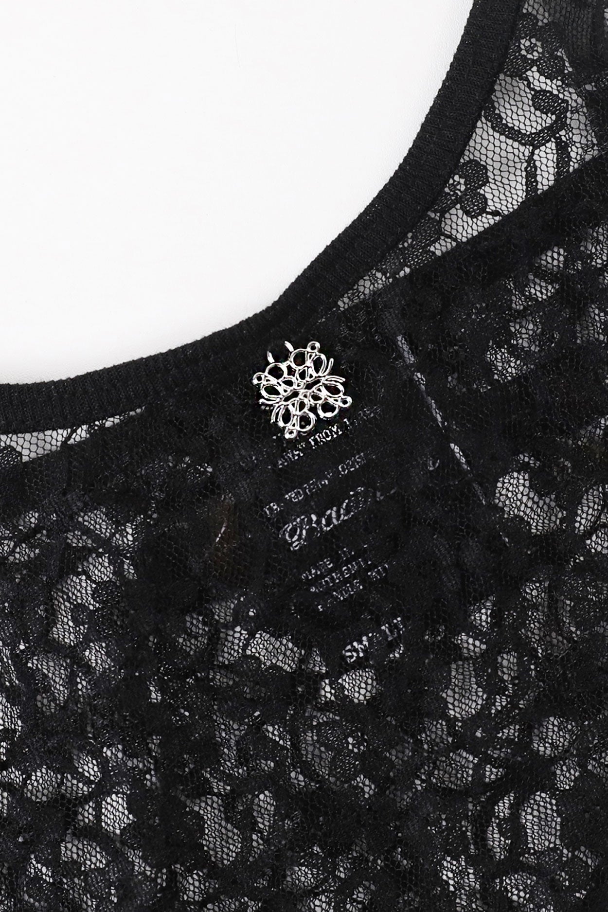 Badblood Selena Lace String Tank Black