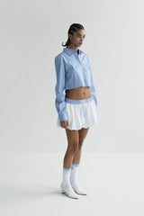 Badblood Balloon Mini Skirt Blue/Stripes