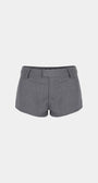 Badblood Proto Gabardine Micro Shorts Charcoal