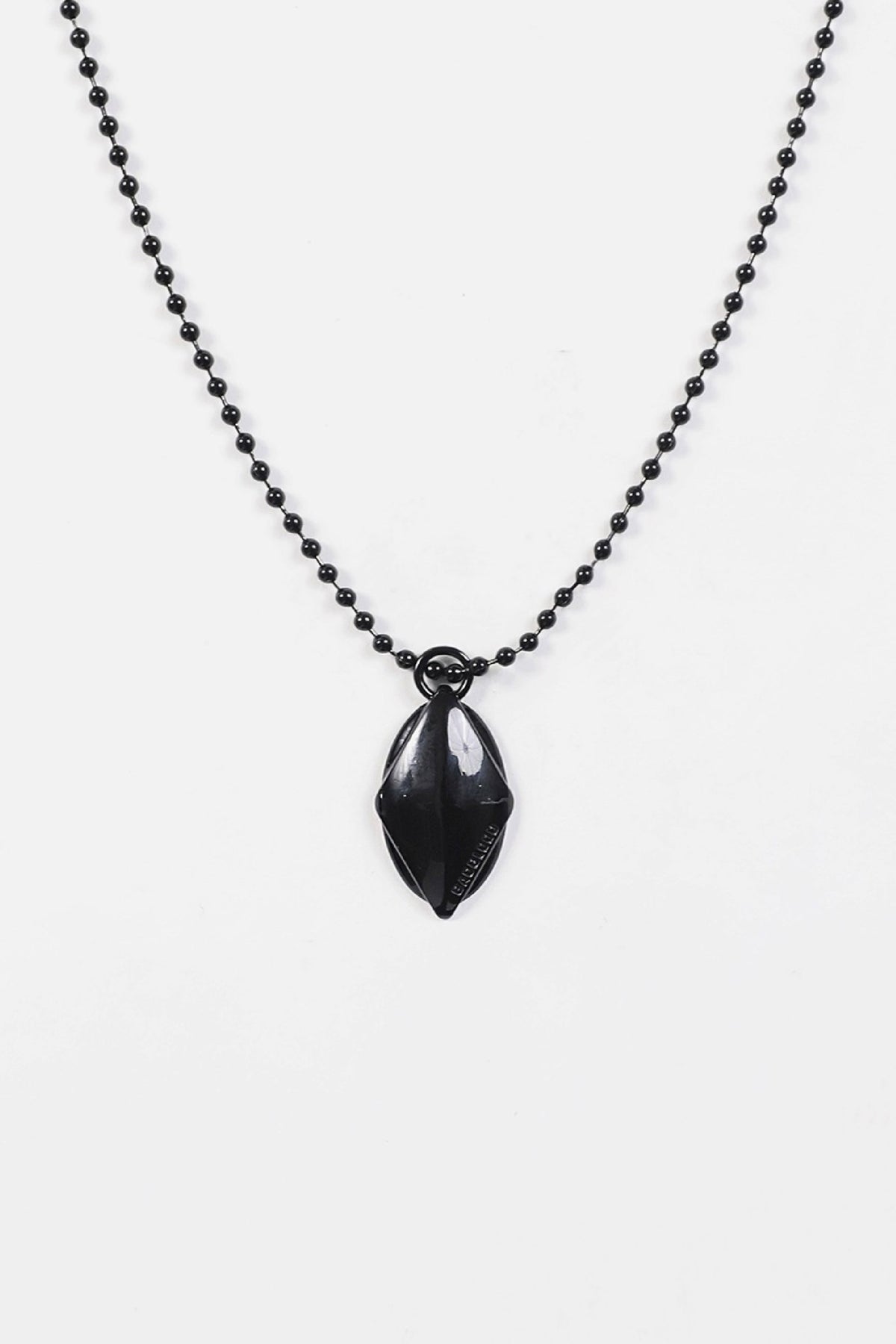 Badblood Ellipse Symbol Ball Chain Necklace Black