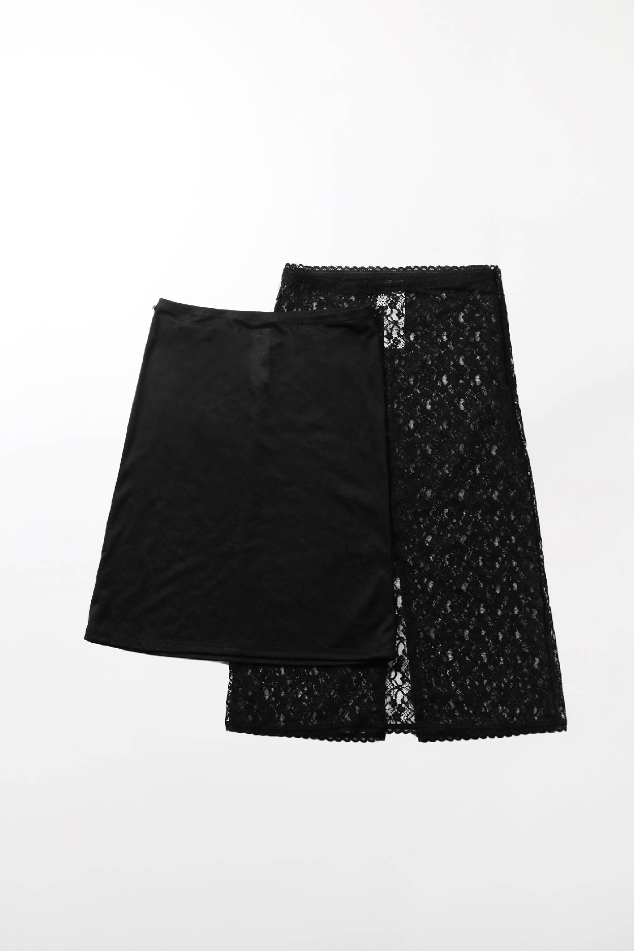 Badblood Selena Lace Midi Skirt Black