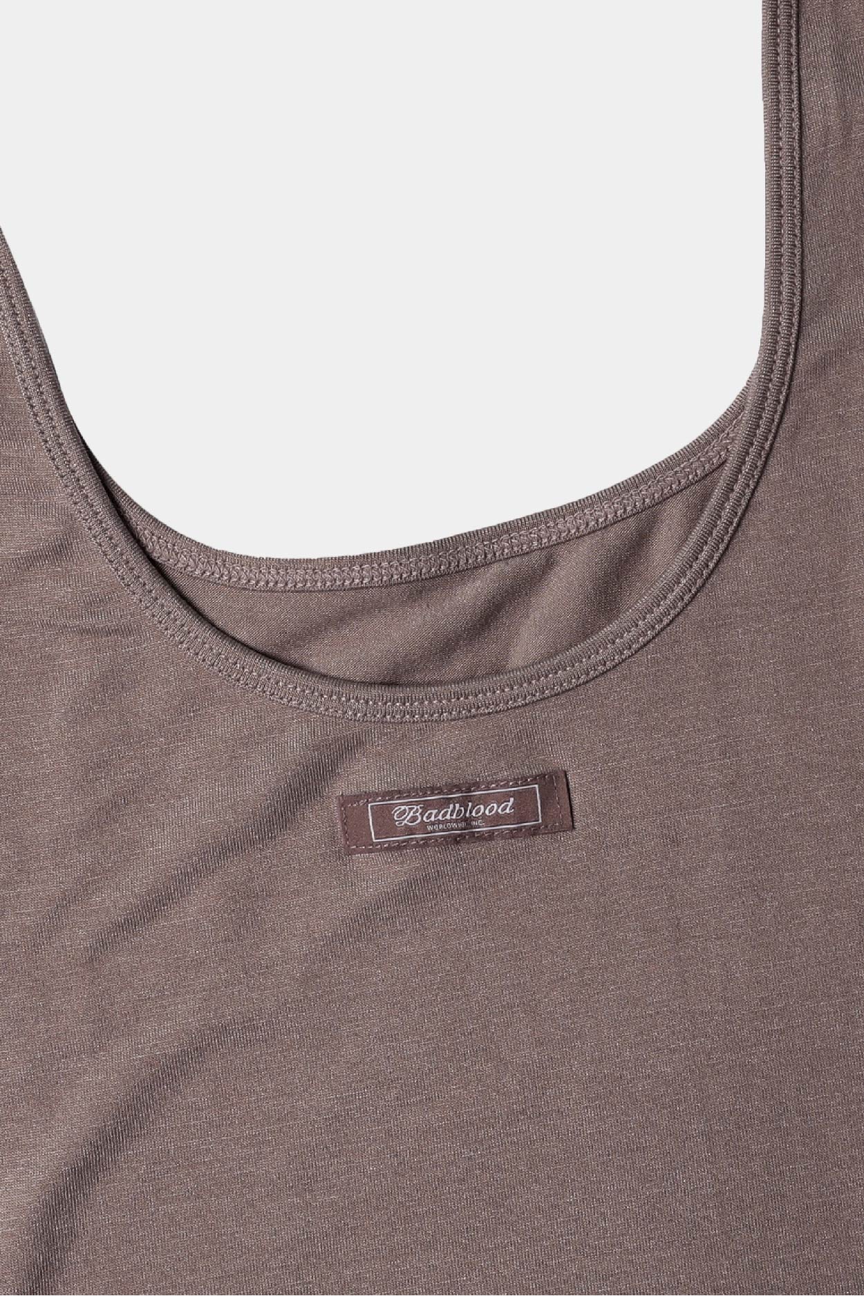 Badblood Everyday Tank Bodysuit Taupe