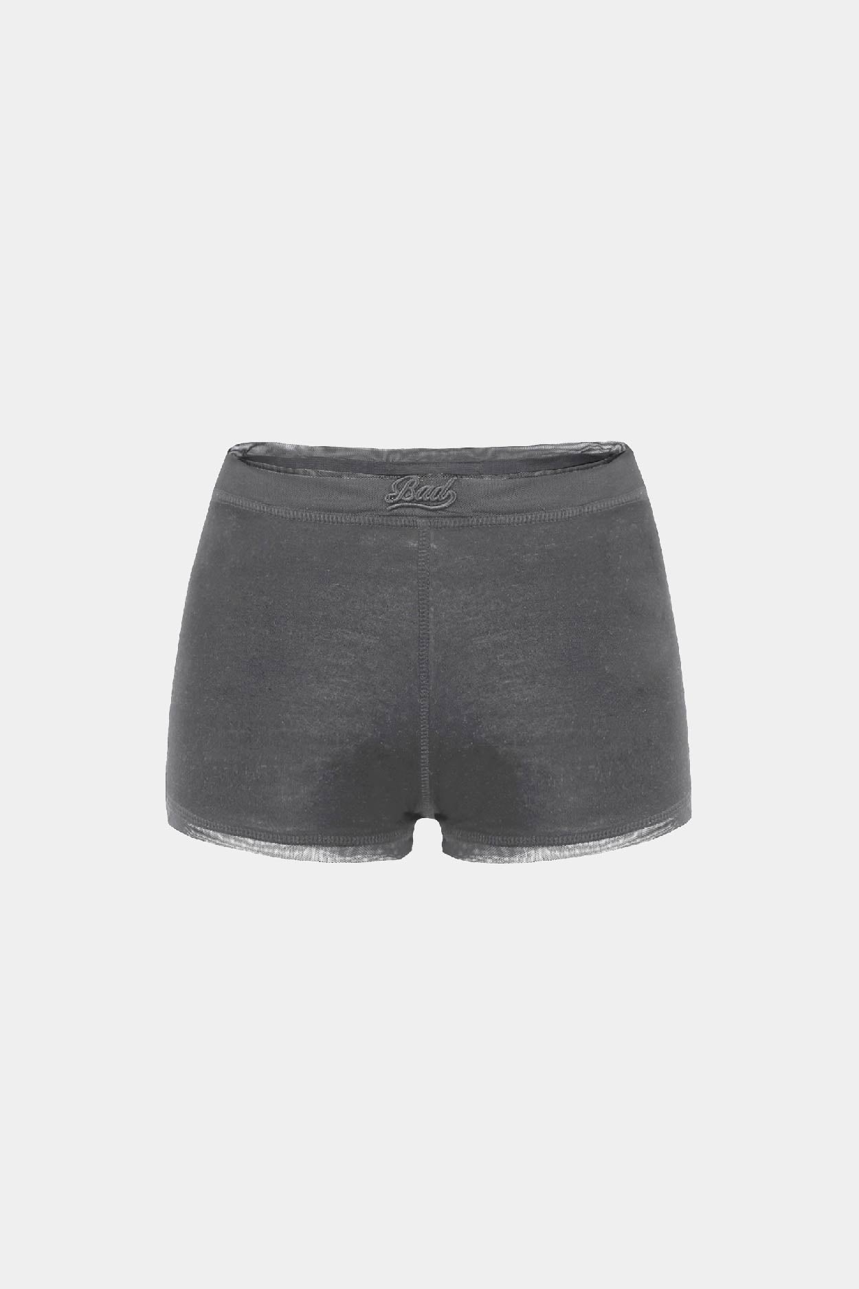 Badblood Second Skin Boy Shorts Charcoal