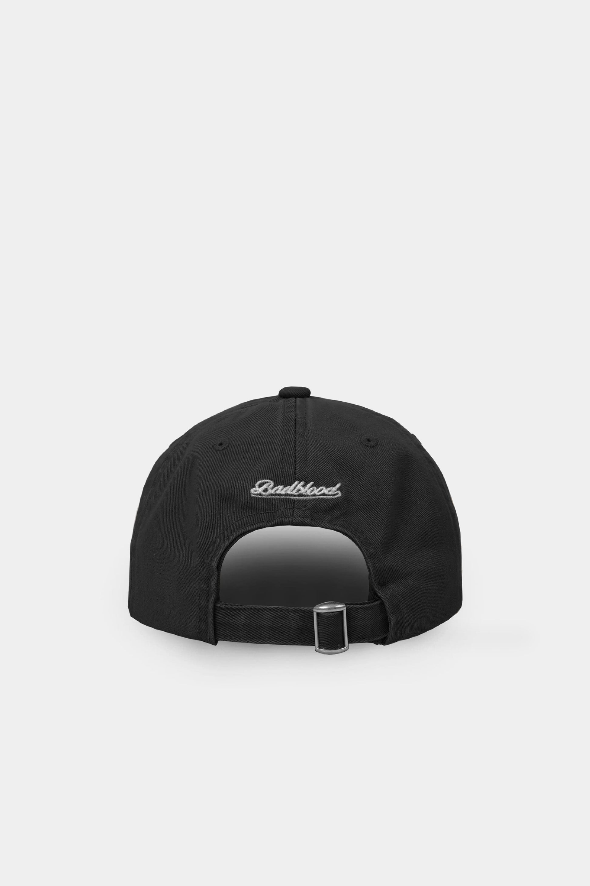 Badblood Twill Cotton Ball Cap Black