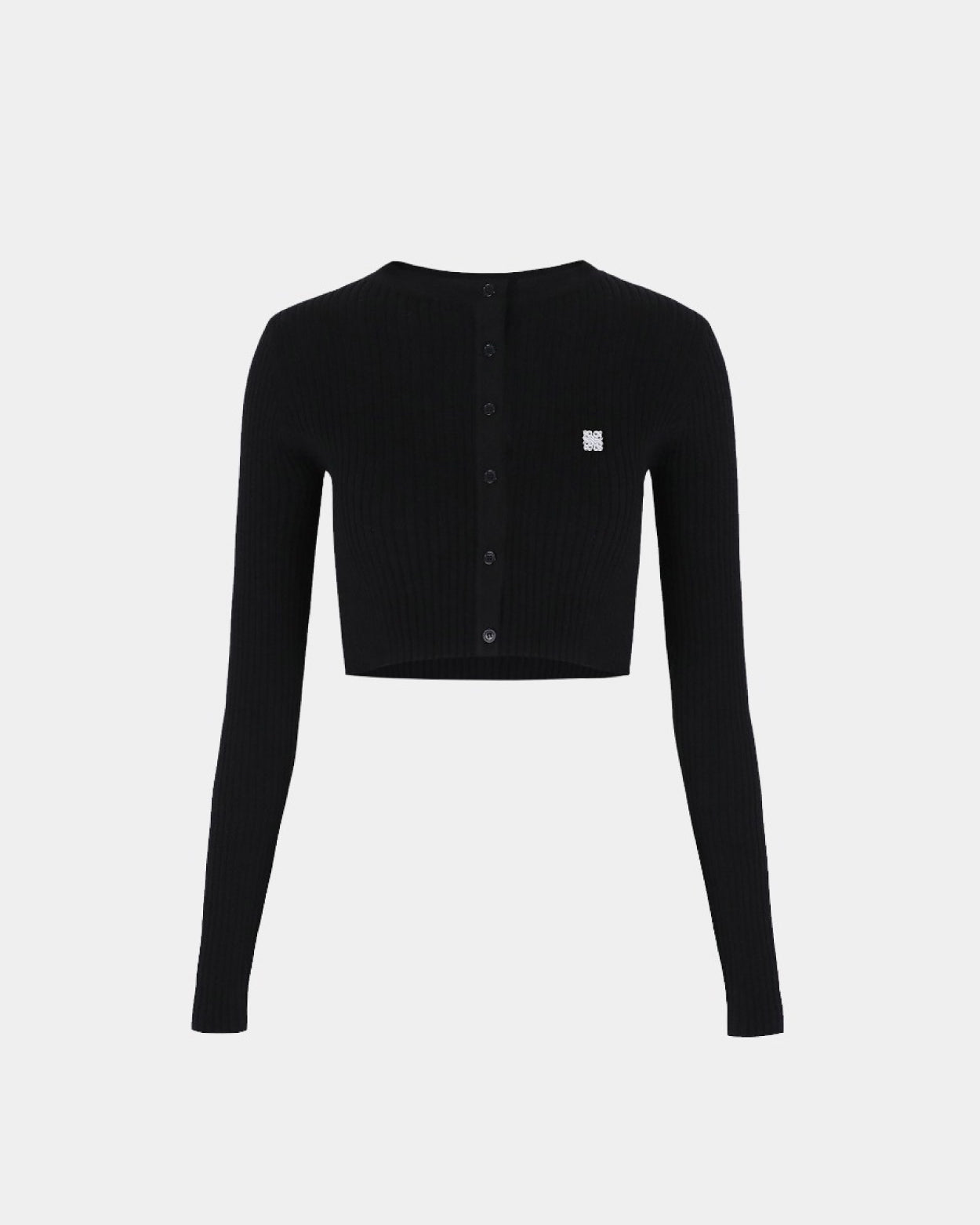Badblood Fleur crew neck cardigan Black