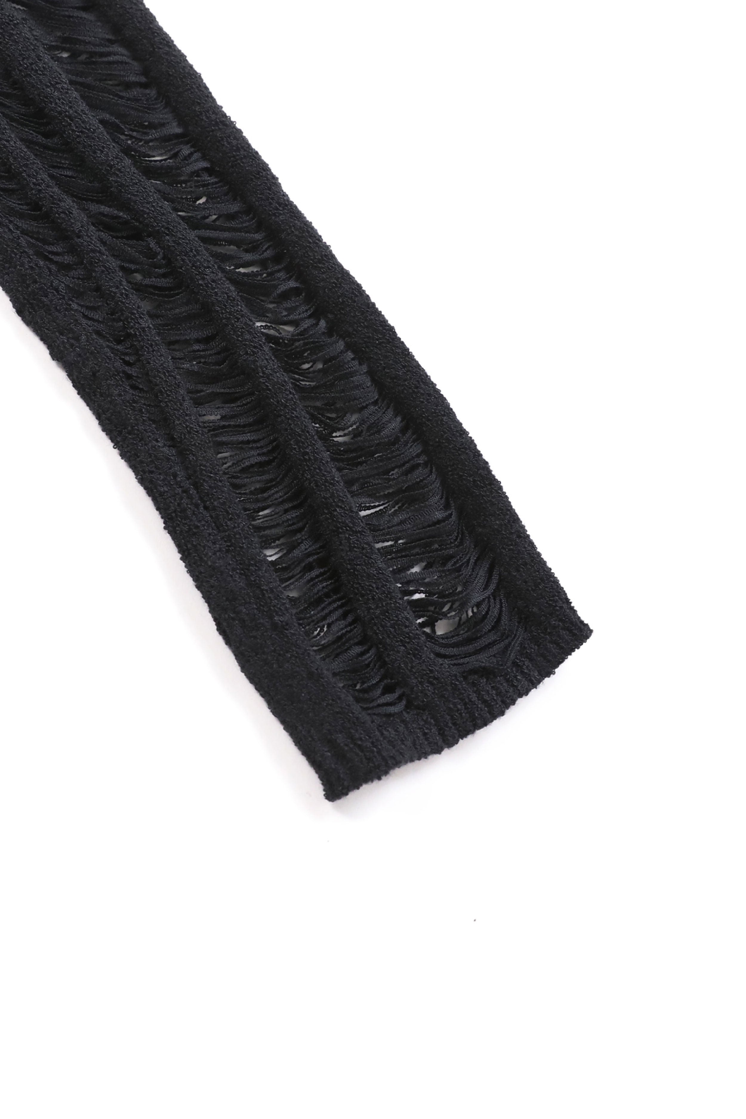 Badblood Ladder Knit Long Sleeve Easy Fit Black