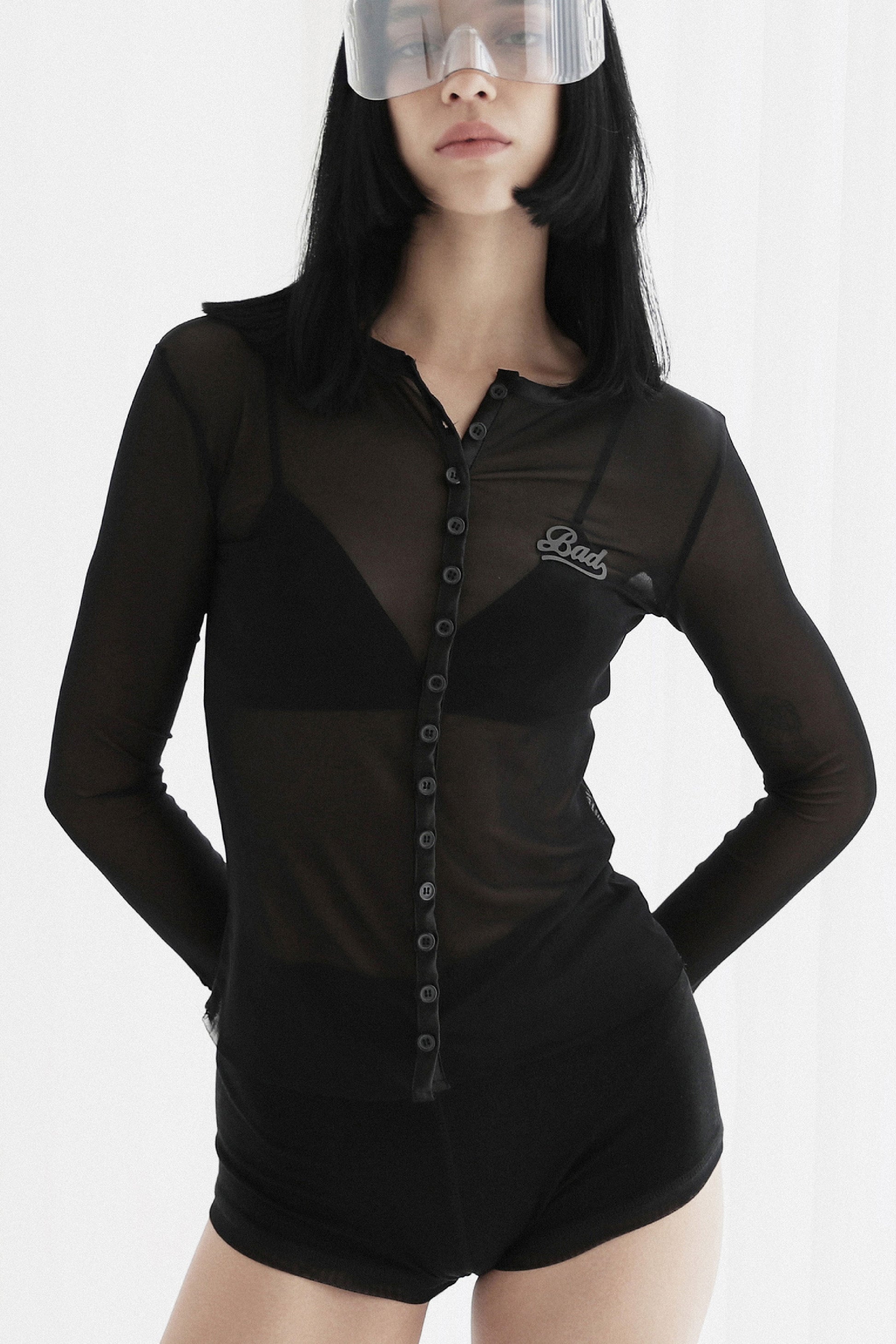 Badblood Breeze Button Up Cardigan Black