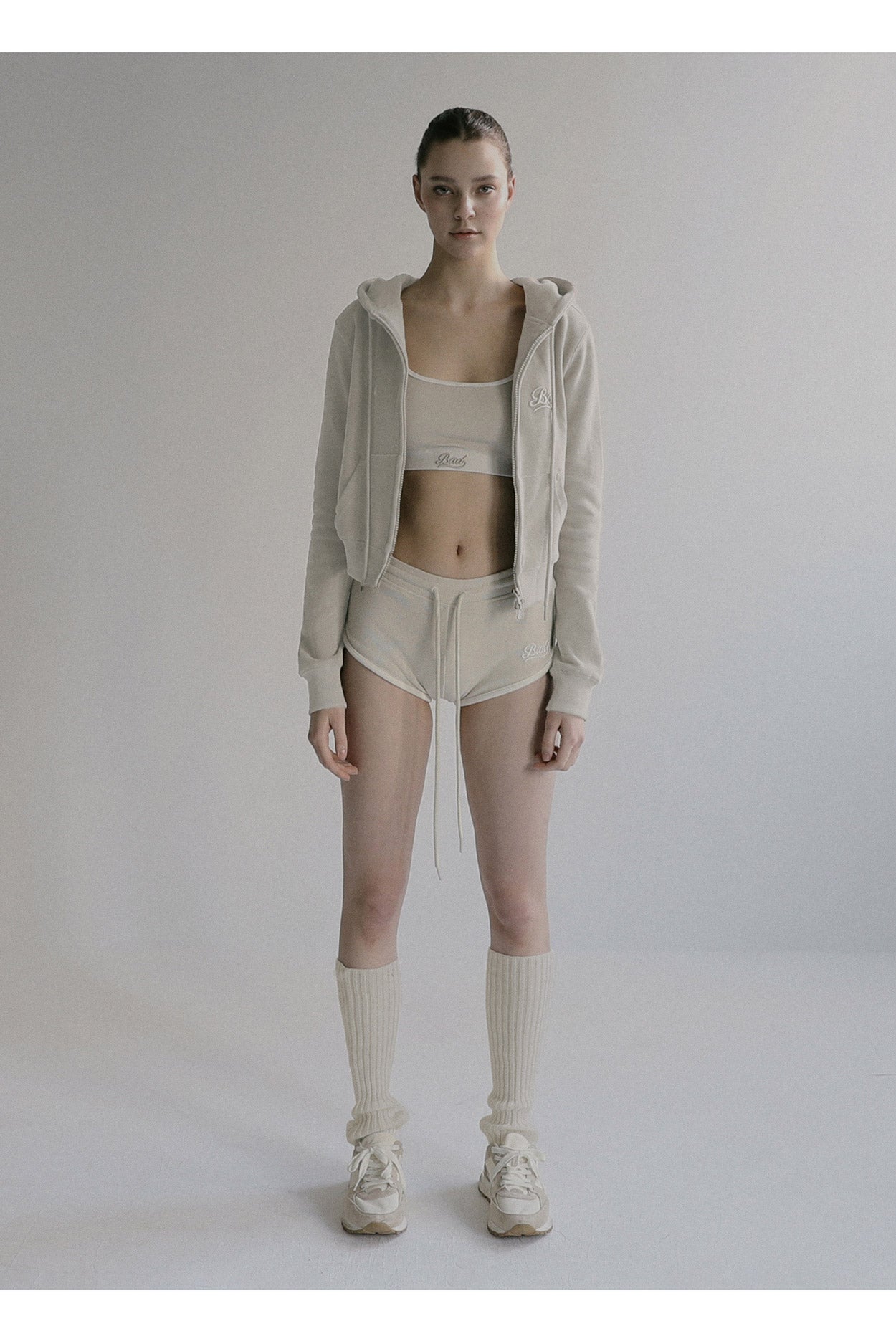 Badblood Beyond Soft Zip-Up Hoodie Cream