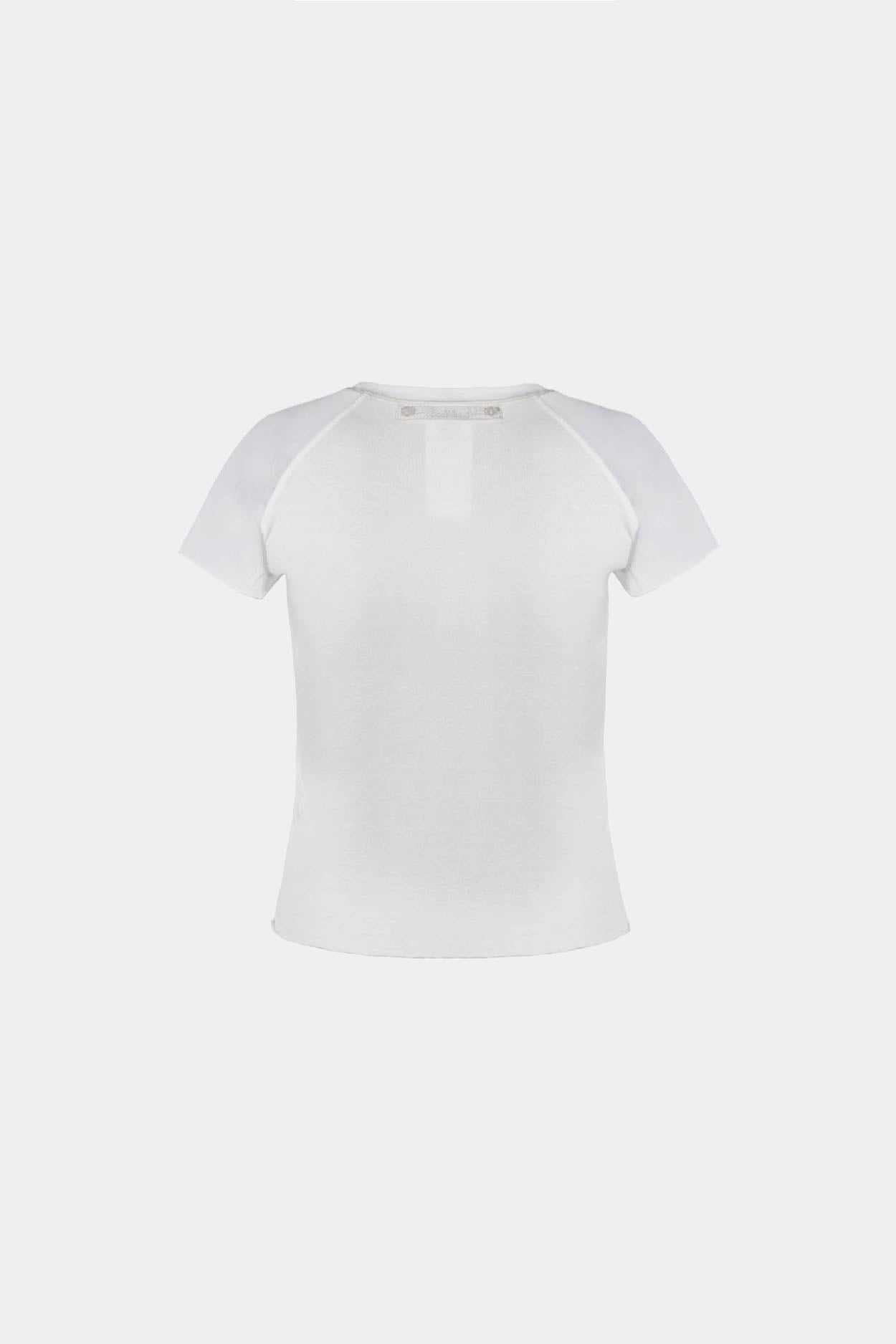 Badblood Second Skin Contrast T-Shirt Cream