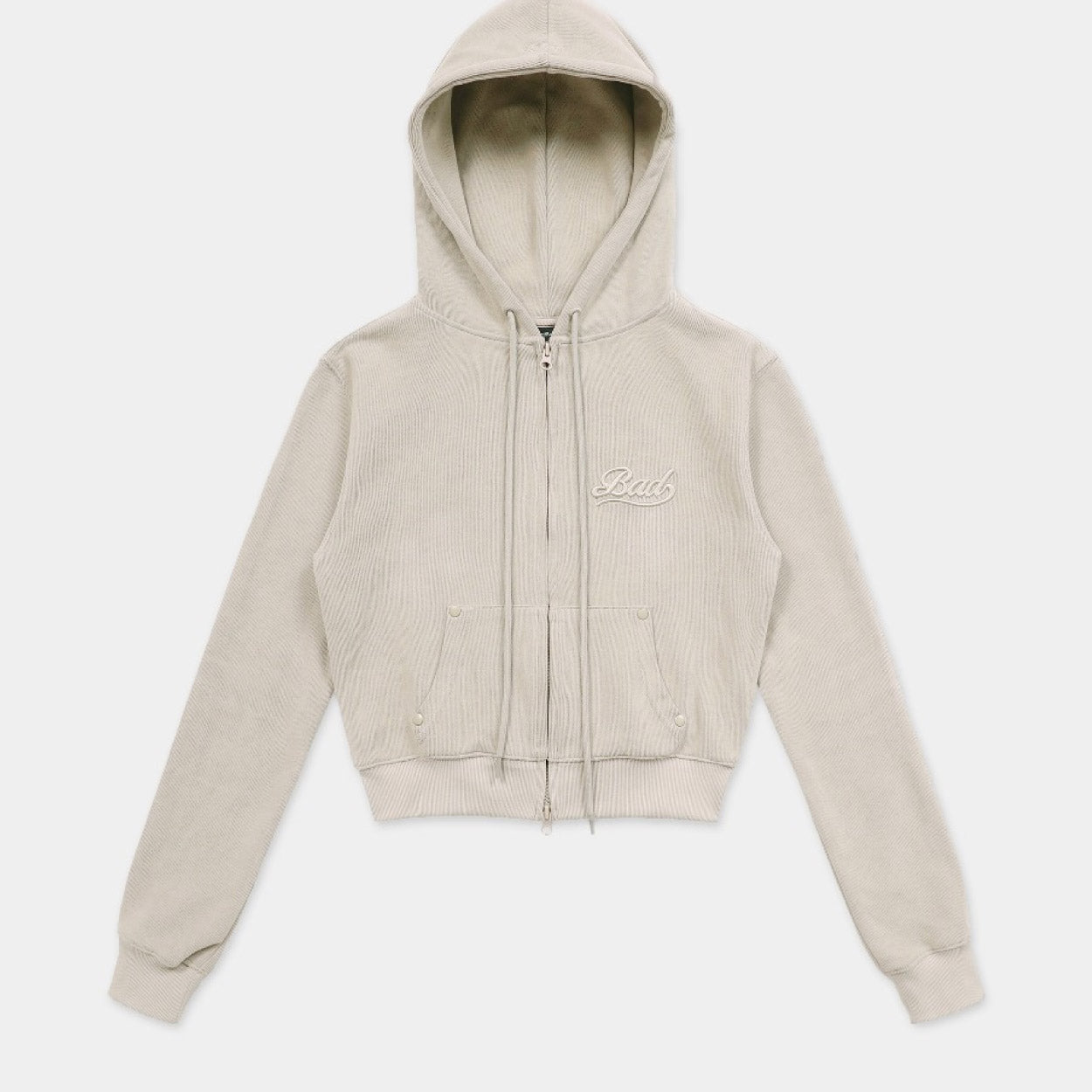 Badblood Beyond Soft Zip-Up Hoodie Cream