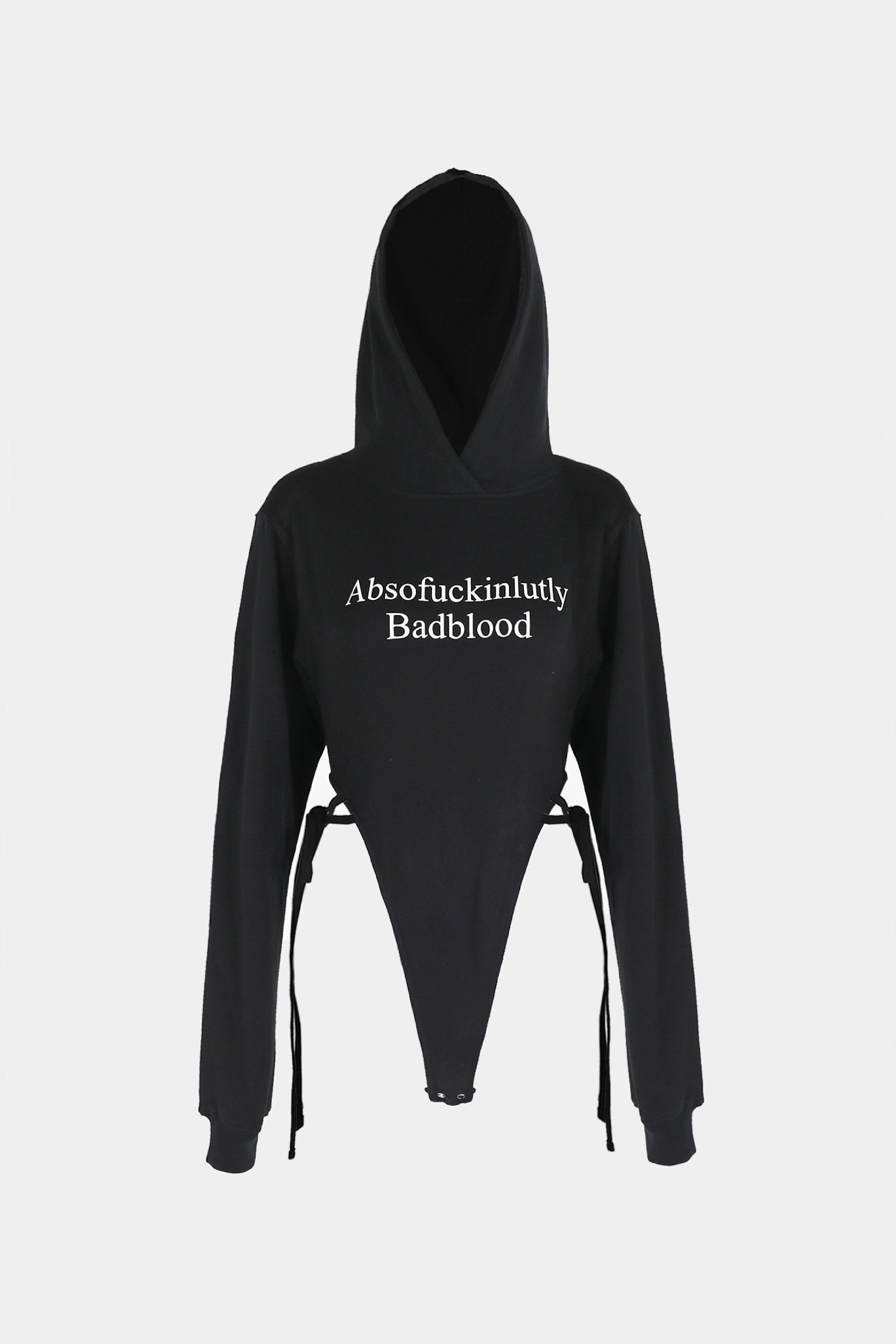 Badblood Absolutely Hooded Bodysuit Black