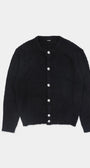 Badblood Boucle Crew Neck Cardigan Black