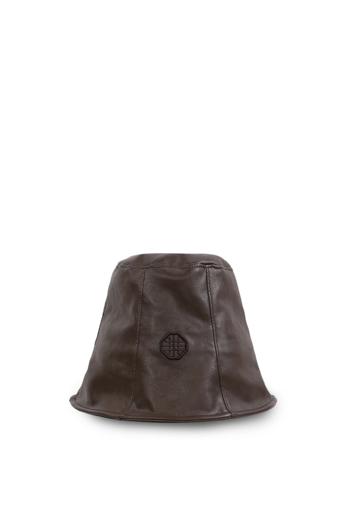 Badblood Leather Bucket Hat Brown