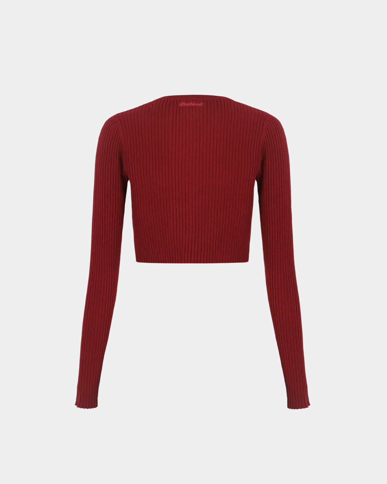 Badblood Fleur crew neck cardigan Red