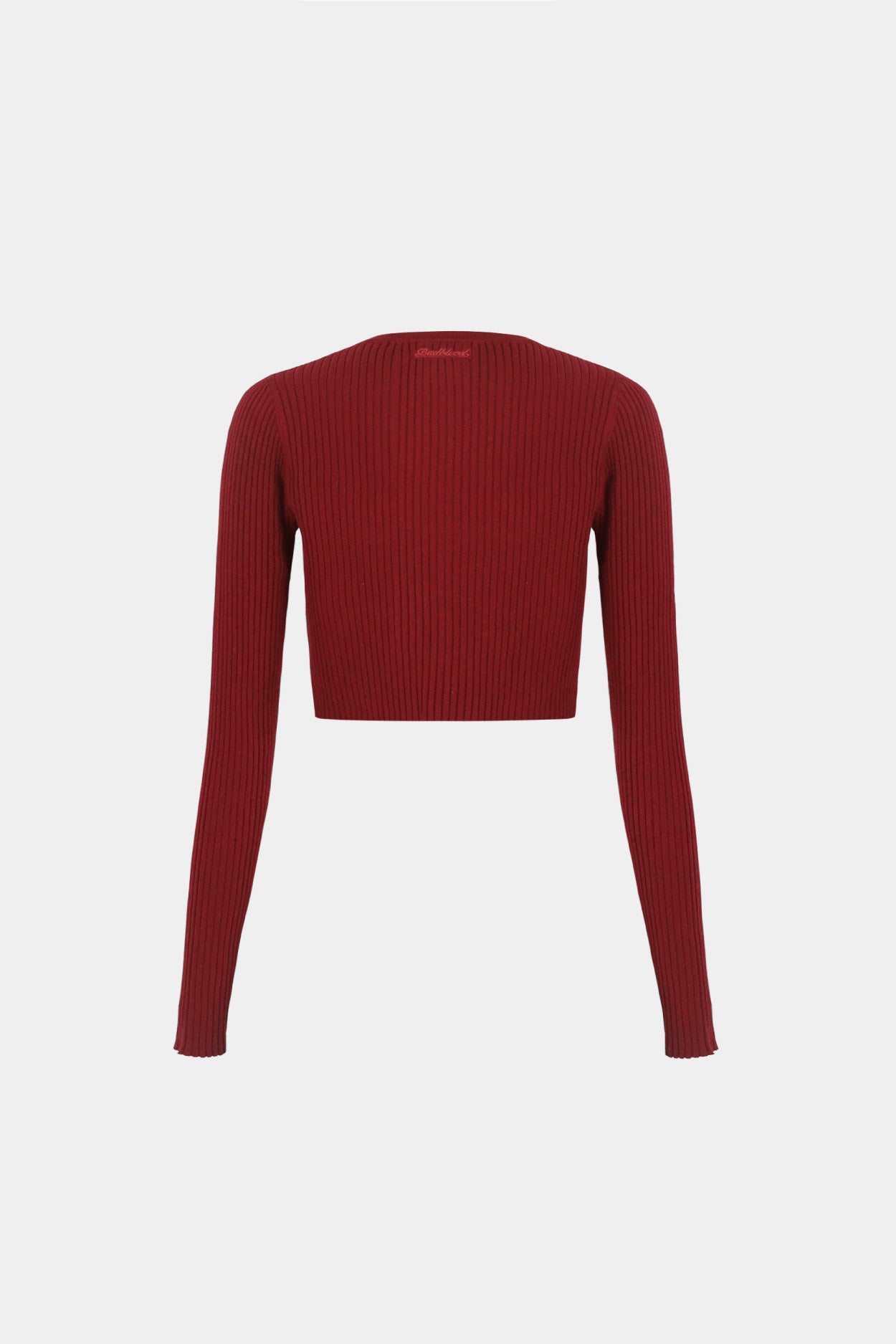 Badblood Fleur crew neck cardigan Red