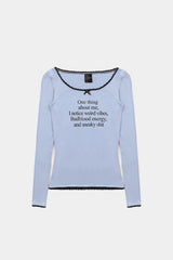 Badblood One Thing Long Sleeve Loose Fit Light Blue