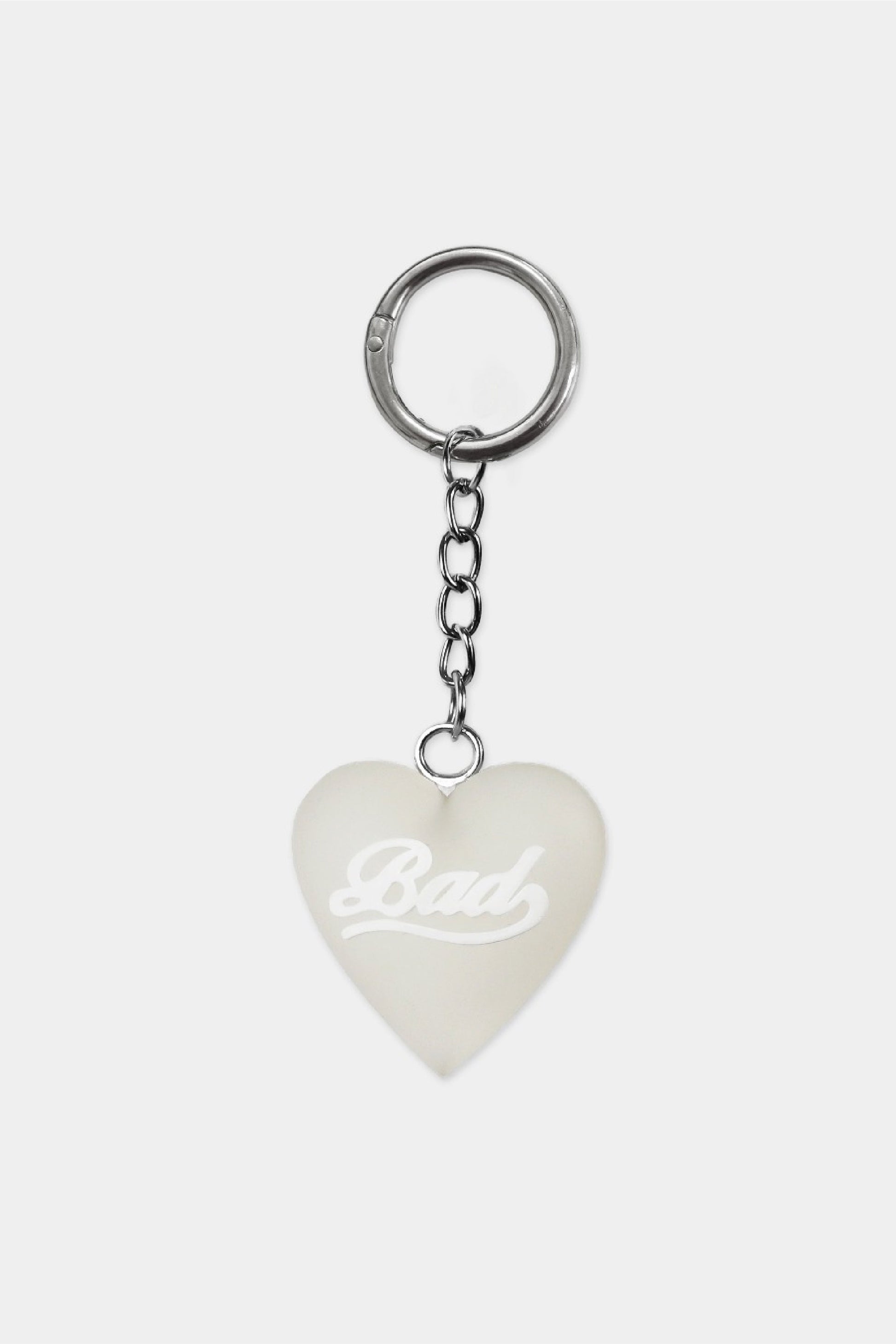 Badblood Bad Heart Keyring Clear