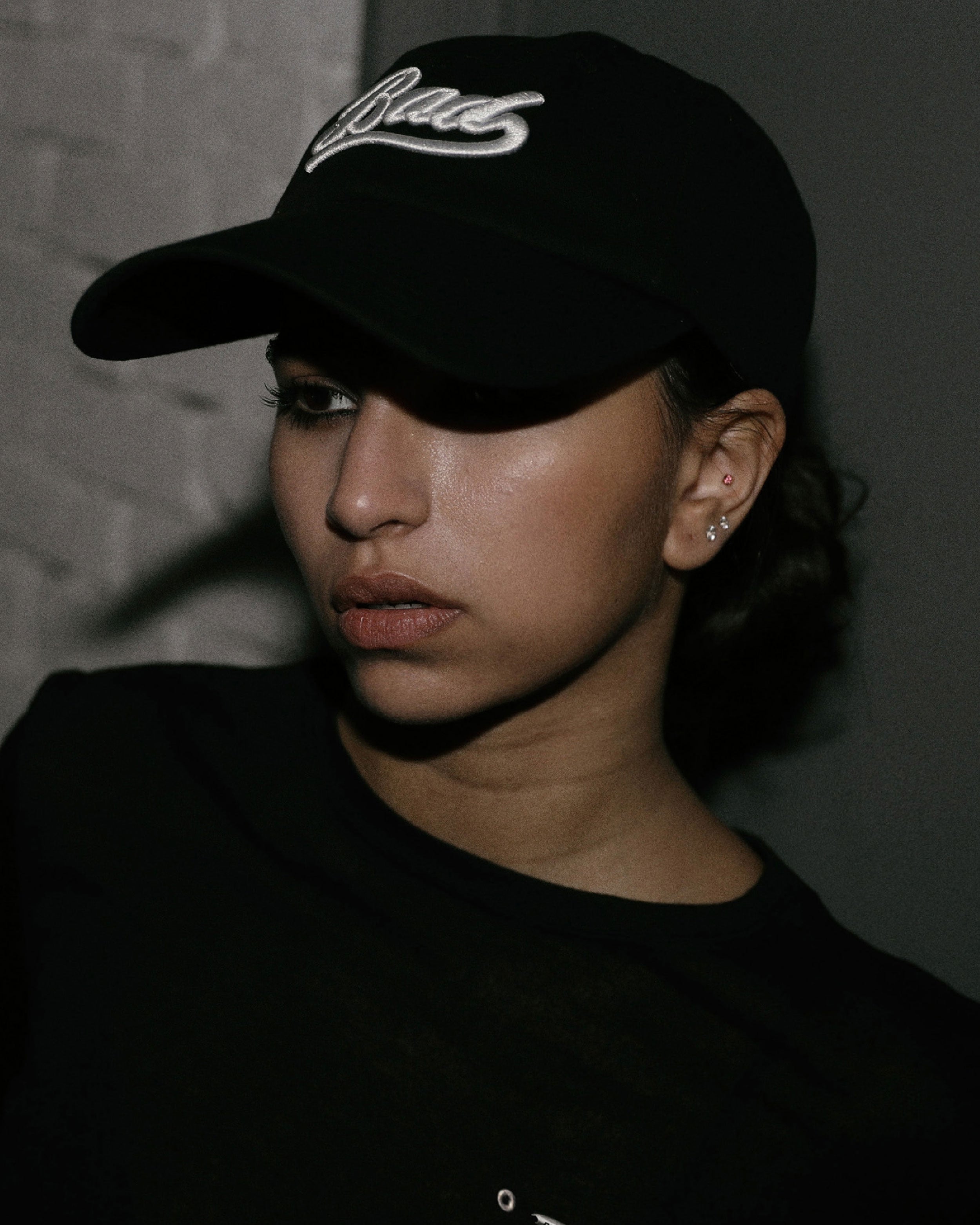 Badblood Twill Cotton Ball Cap Black