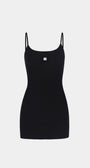 Badblood Fleur Tank Mini Dress Black