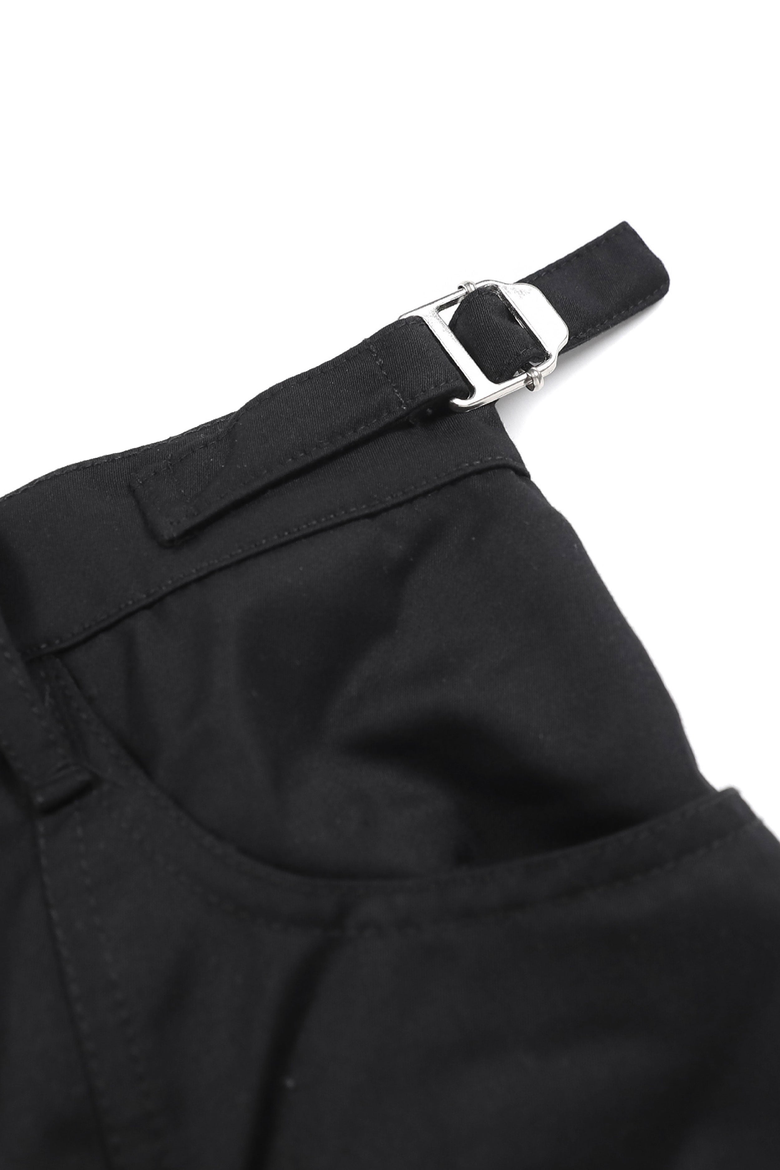 Badblood Twill Suit Cargo Long Skirt Black