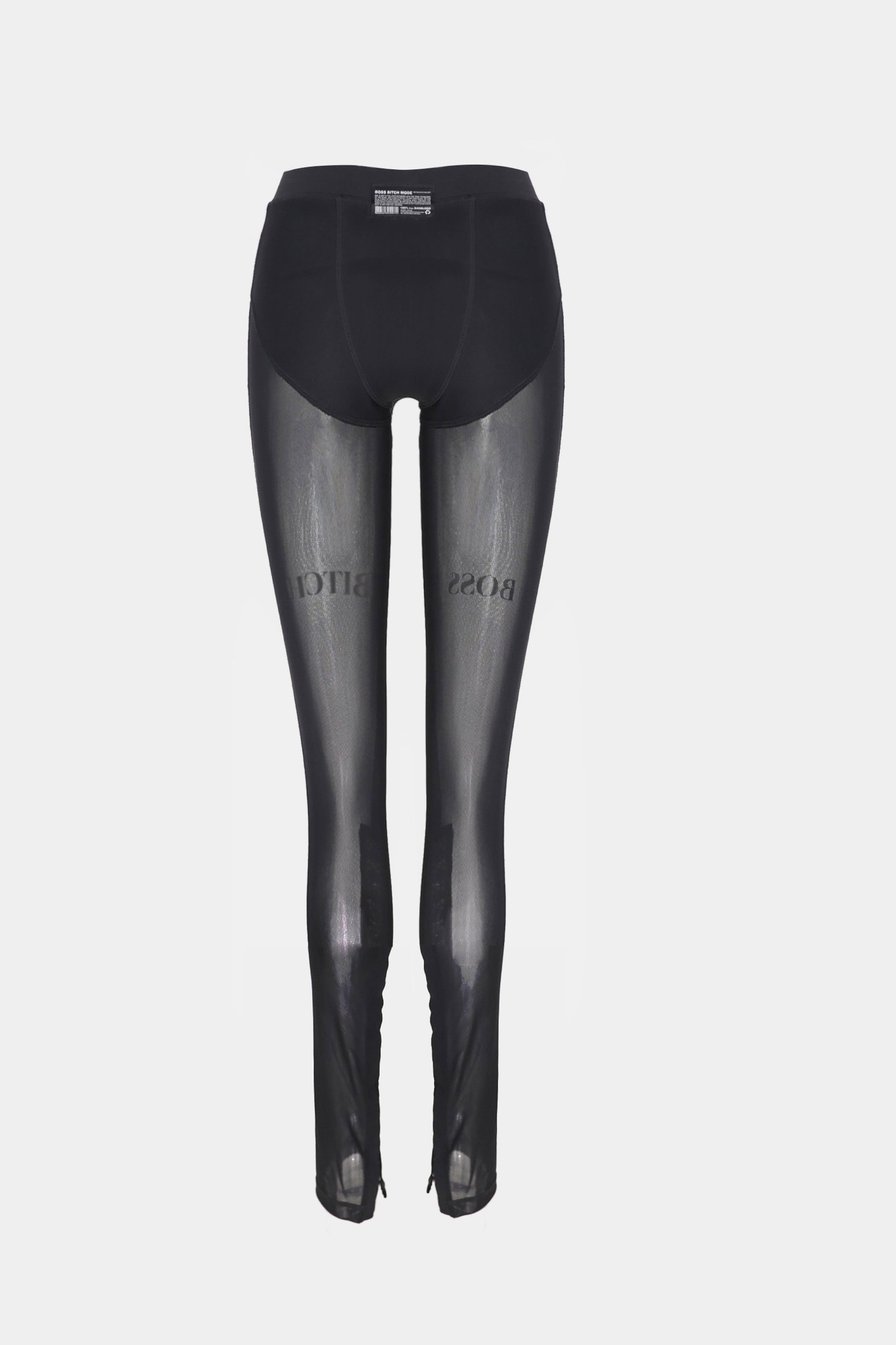 Badblood Boss Mode Mesh Boots Cut Pants Black