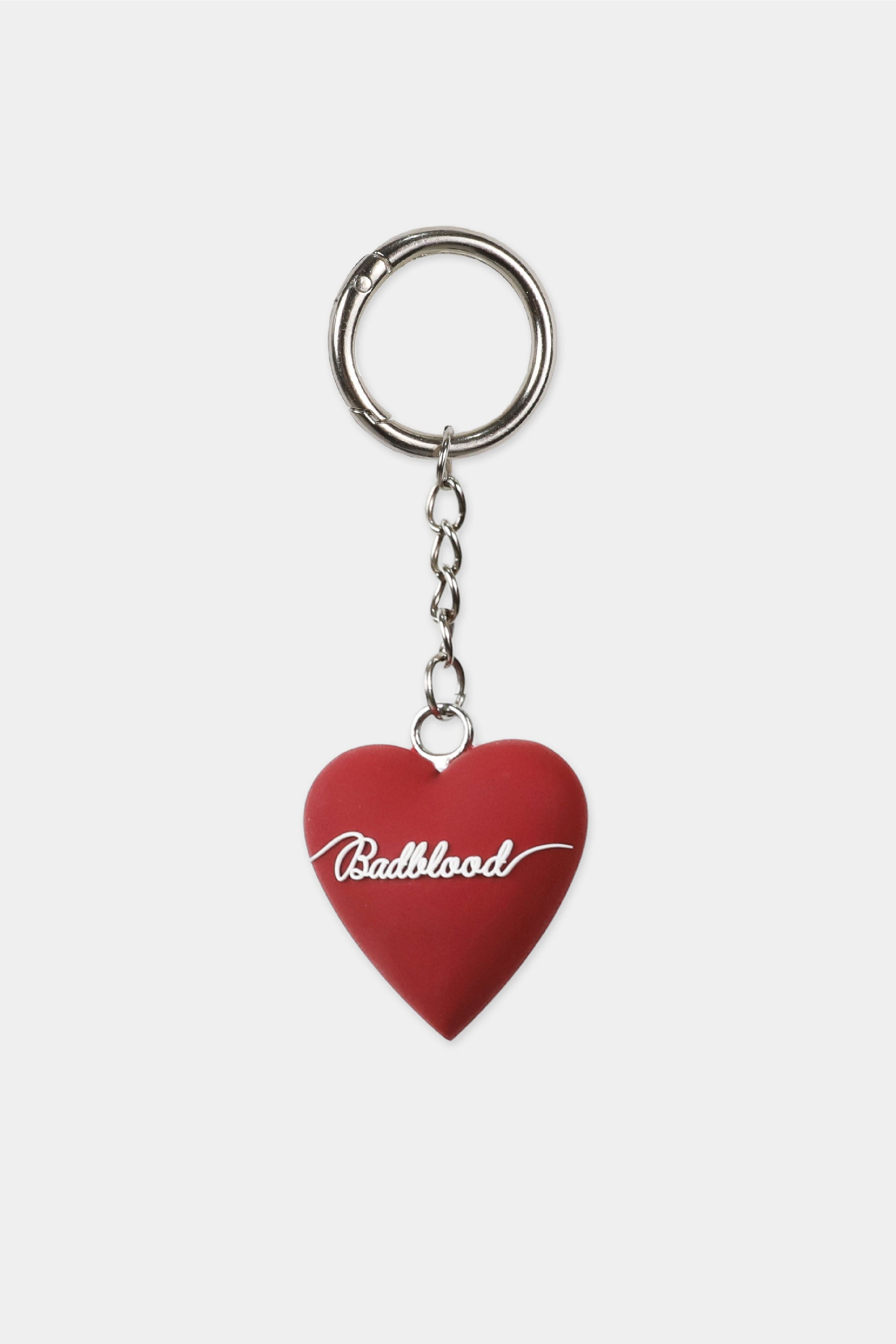 Badblood Bad Heart Keyring Red