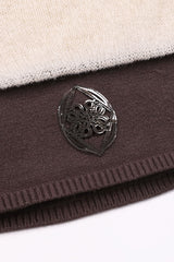 Badblood Kiddo Knit Cropped Long Sleeve Cream/Brown
