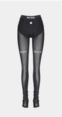 Badblood Boss Mode Mesh Boots Cut Pants Black