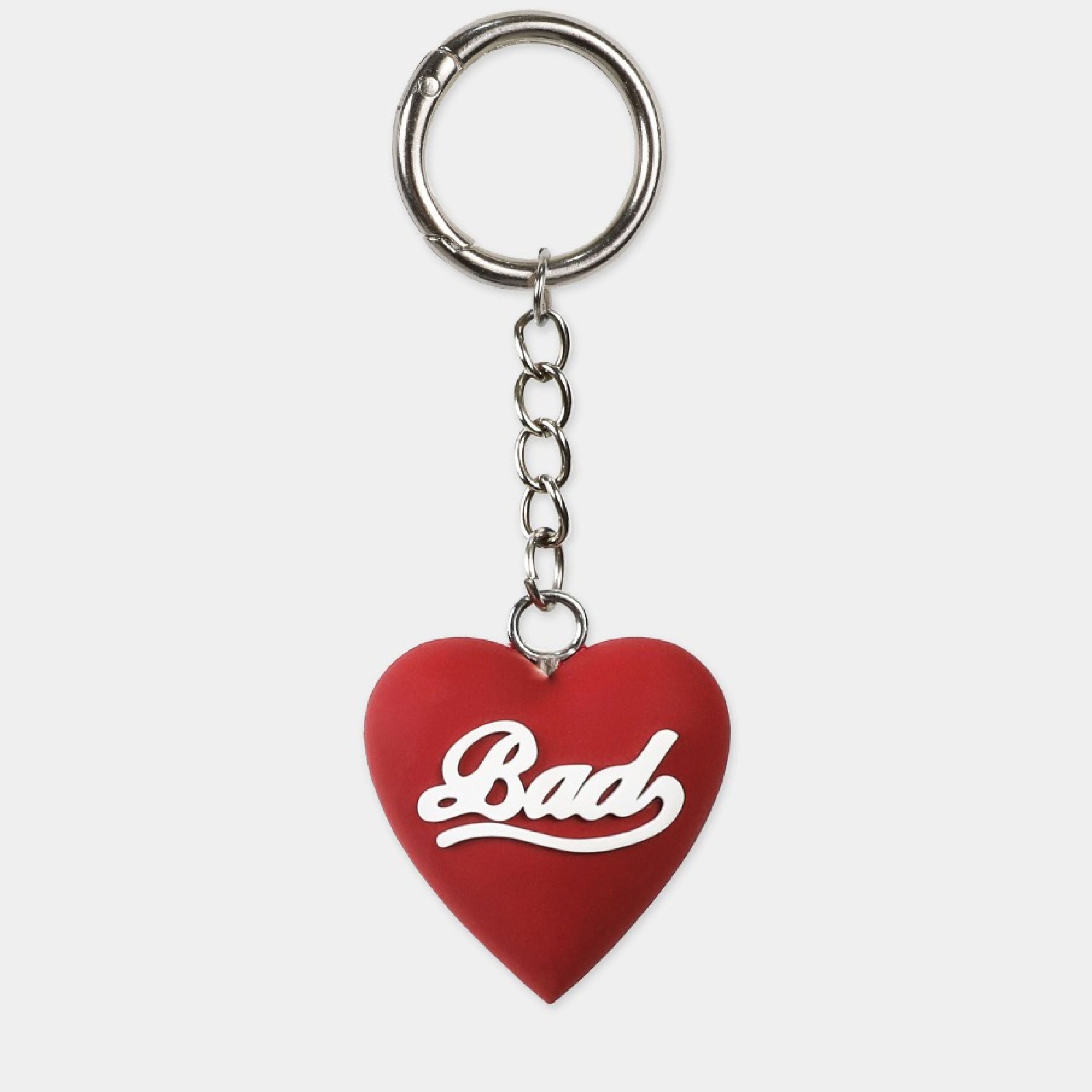 Badblood Bad Heart Keyring Red
