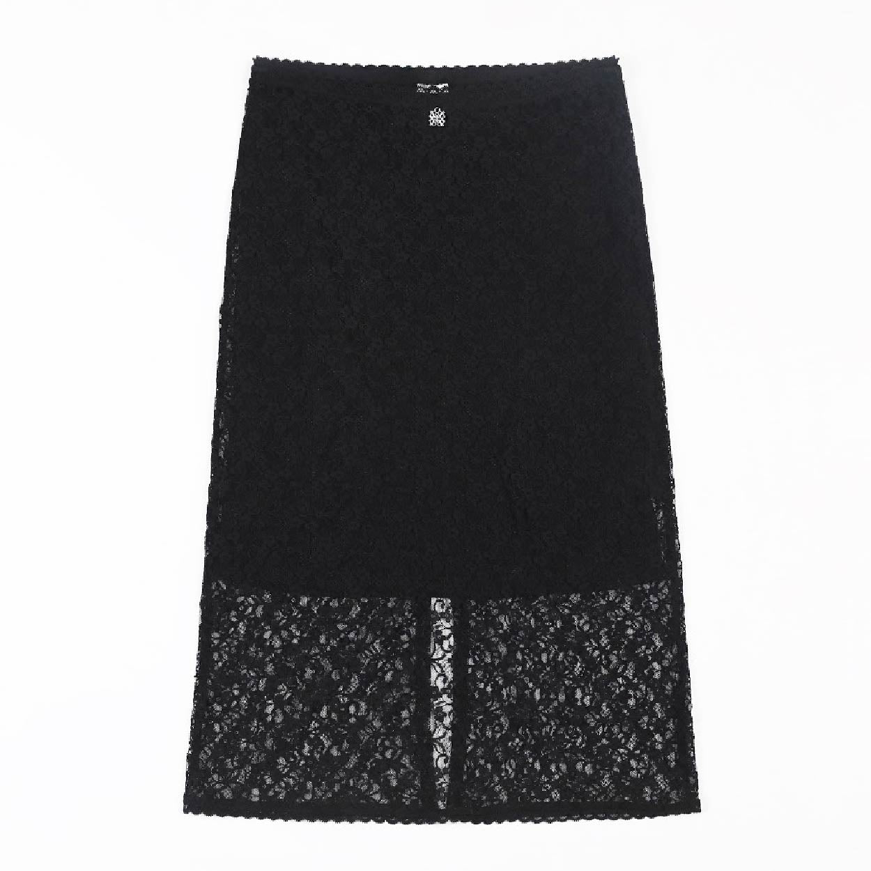 Badblood Selena Lace Midi Skirt Black